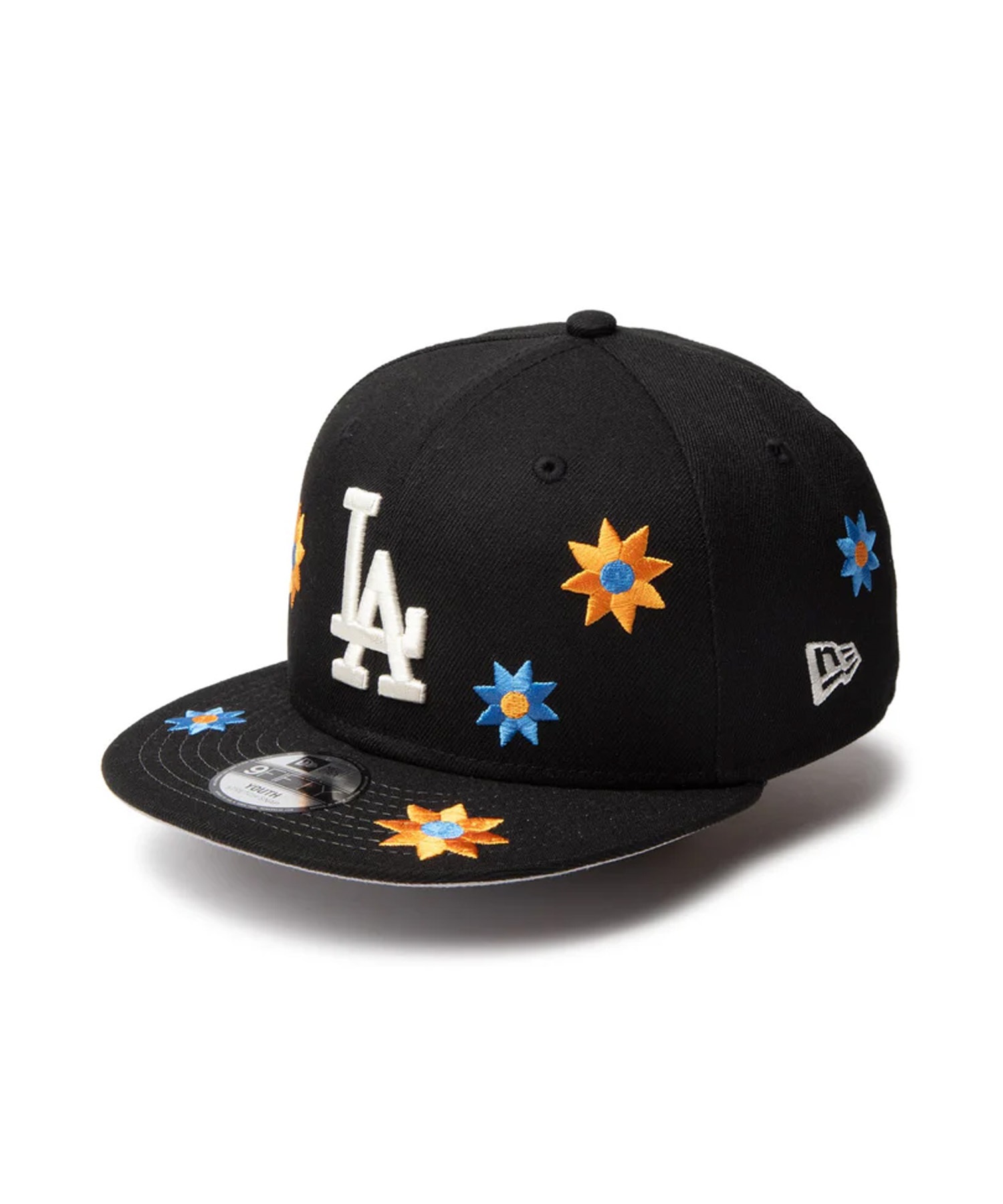 ニューエラ　ドジャース　LA MLB Flower Embroidery キッズ NEW ERA ニューエラ キッズ キャップ 帽子 Youth 9FIFTY Flower