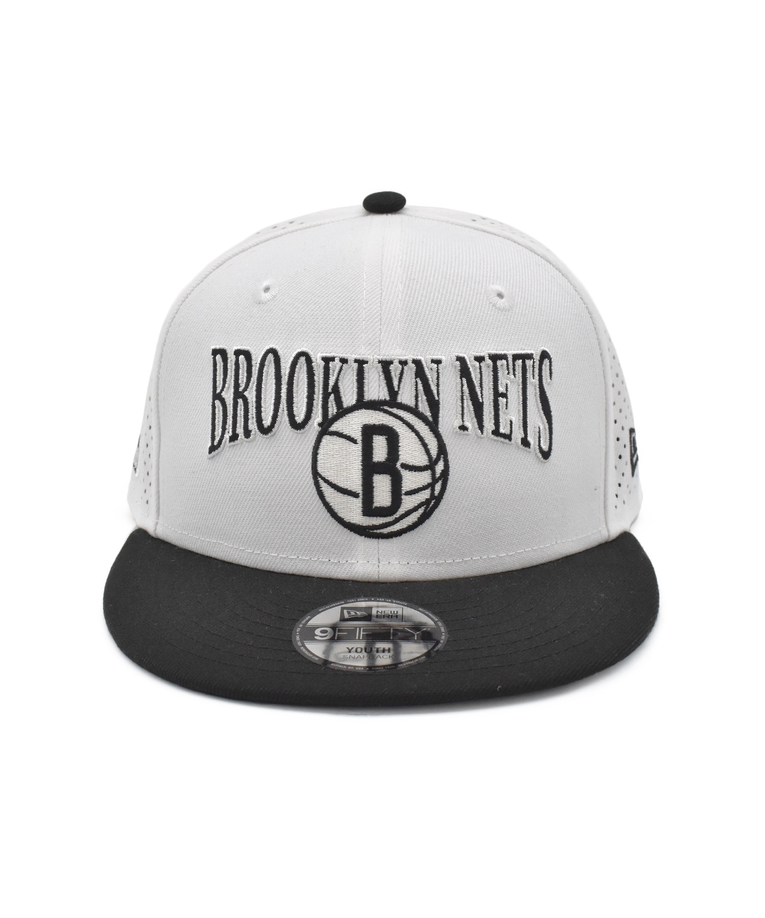 NEW ERA ニューエラ キャップ キッズ ジュニア ブルックリン・ネッツ YTH950 BRONEP WHT BLK MS 14676870 ムラサキスポーツ限定(MULTI-YOUTH)