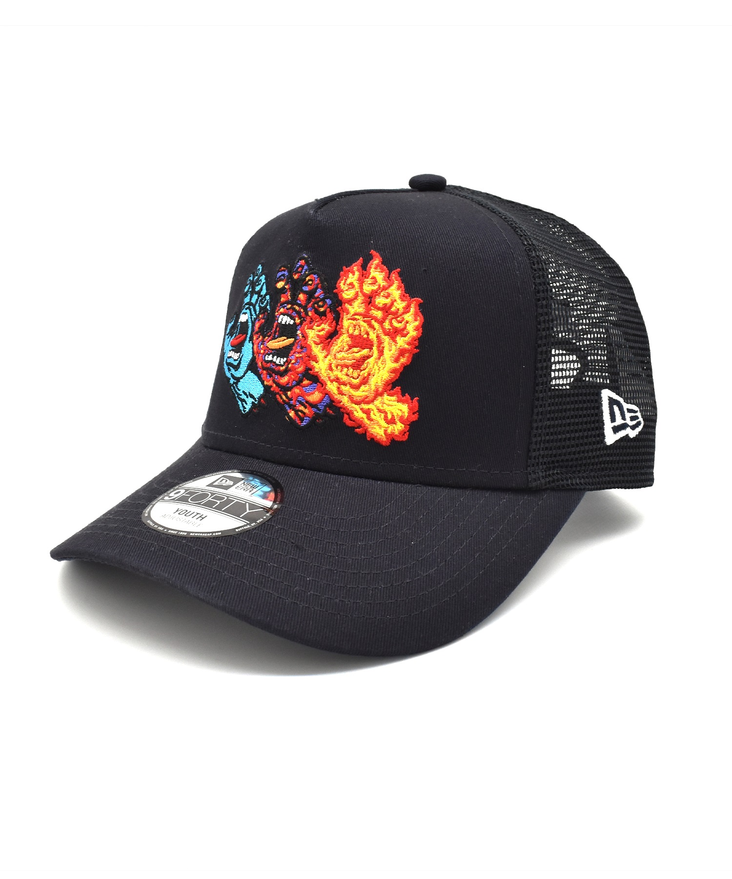 NEW ERA ニューエラ × SANTA CRUZ サンタクルーズ キャップ キッズ YOUTH940AFTR HAND NVY MS 14682472 ムラサキスポーツ限定(MULTI-YOUTH)