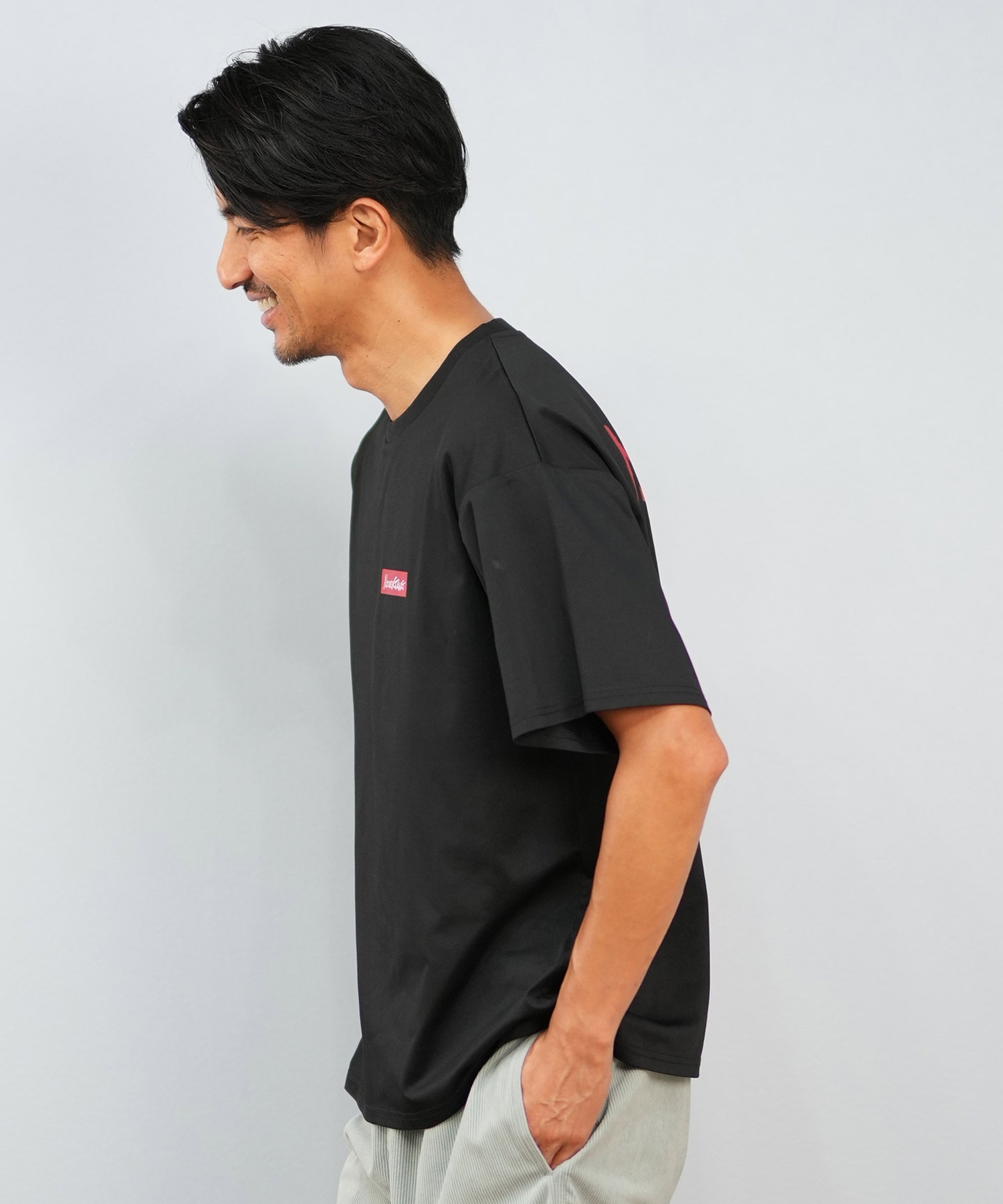 Nature Gang ネイチャーギャング 半袖 Tシャツ メンズ バックプリント ロゴ NG25ST02 ムラサキスポーツ限定(BLACK-M)