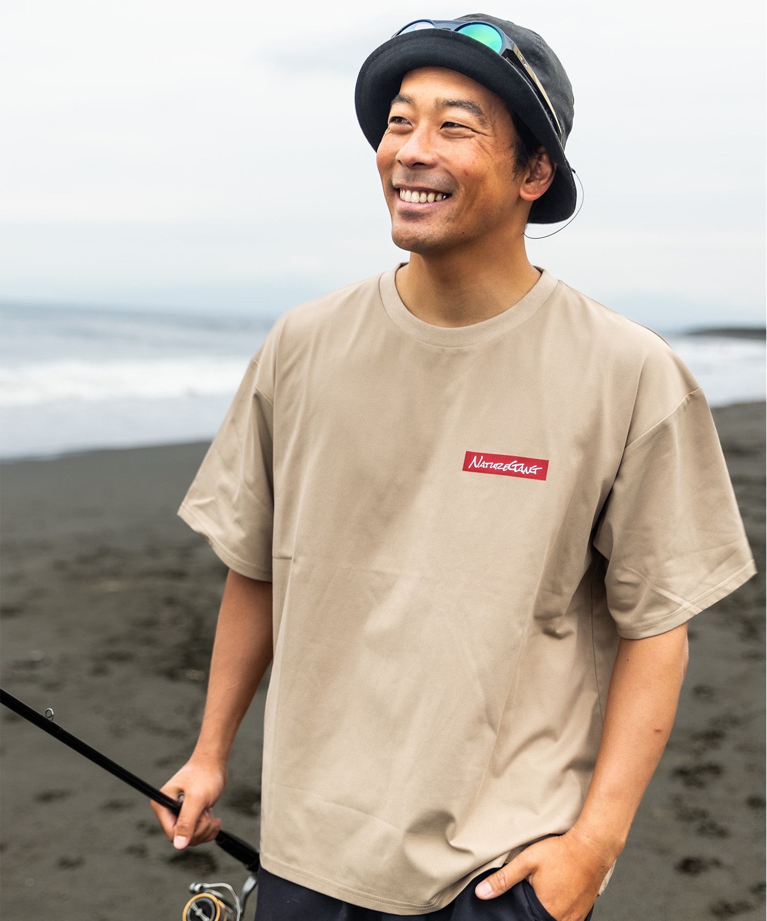 Nature Gang ネイチャーギャング 半袖 Tシャツ メンズ バックプリント ロゴ NG25ST02 ムラサキスポーツ限定(BLACK-M)
