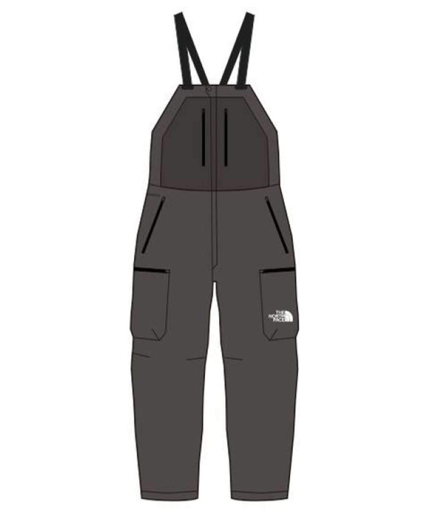 【早期購入/店頭受取対象外】THE NORTH FACE ノースフェイス スノーボード ウェア パンツ ユニセックス LAYBACK RIDE BIB NS62513 25-26モデル MM C28(AG-M)