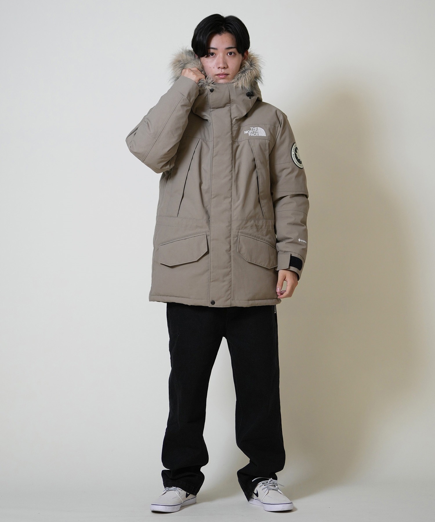 THE NORTH FACE ザ・ノース・フェイス アウター ダウンジャケット メンズ GORE-TEX 防水 保温 防寒 アンタークティカパーカ ND92546(K-XS)