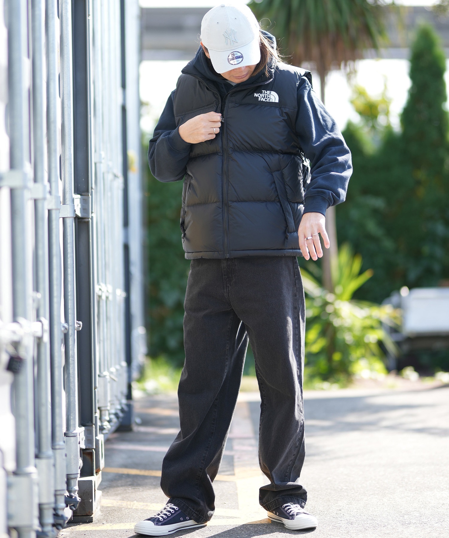 ノースフェイス ダウンベスト 黒 メンズM THE NORTH FACE ザ・ノース・フェイス ダウン ベスト メンズ 撥水