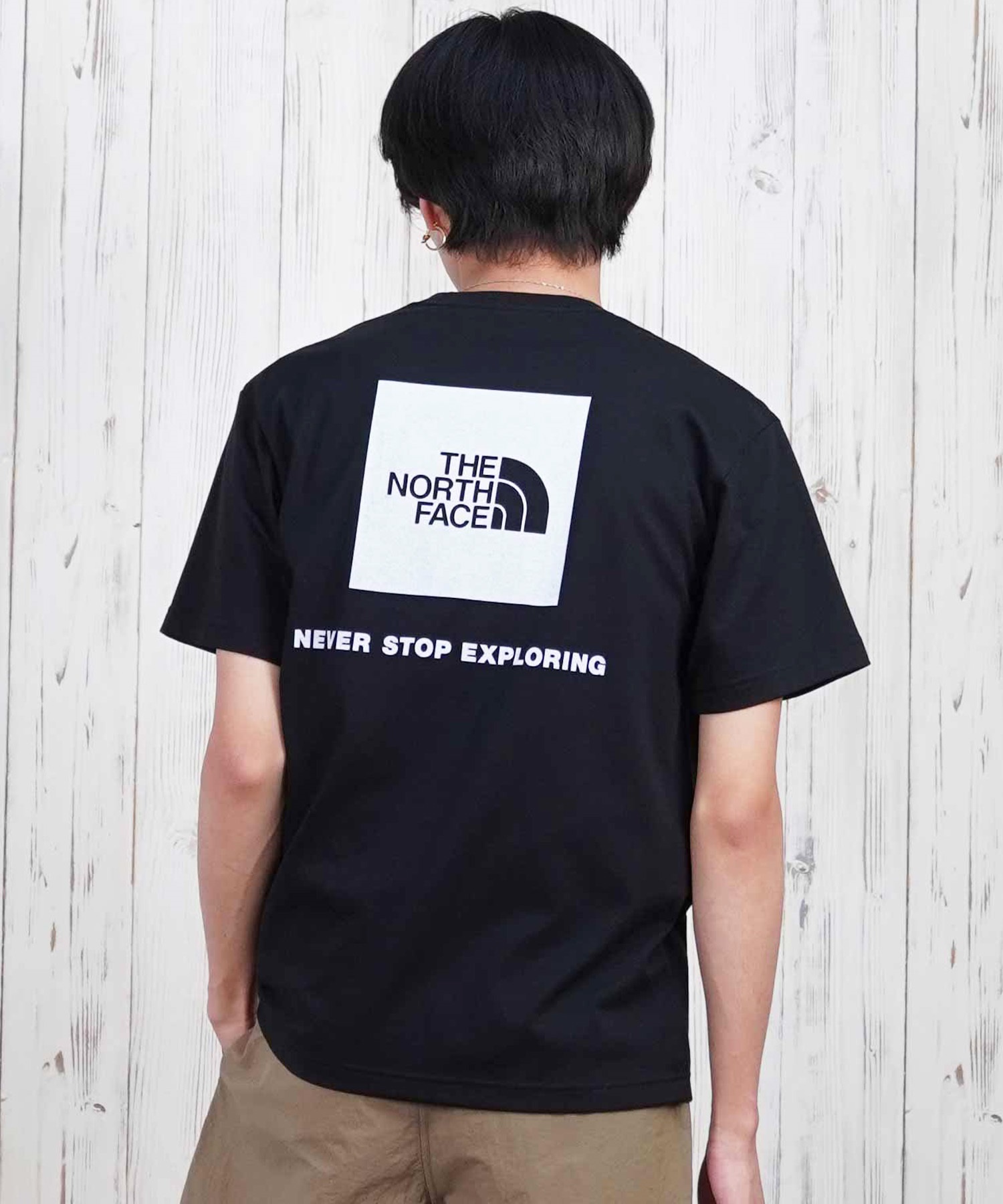 THE NORTH FACE ザ・ノース・フェイス 半袖 Tシャツ メンズ ショートスリーブバックスクエアーロゴティー NT32447(W2-S)