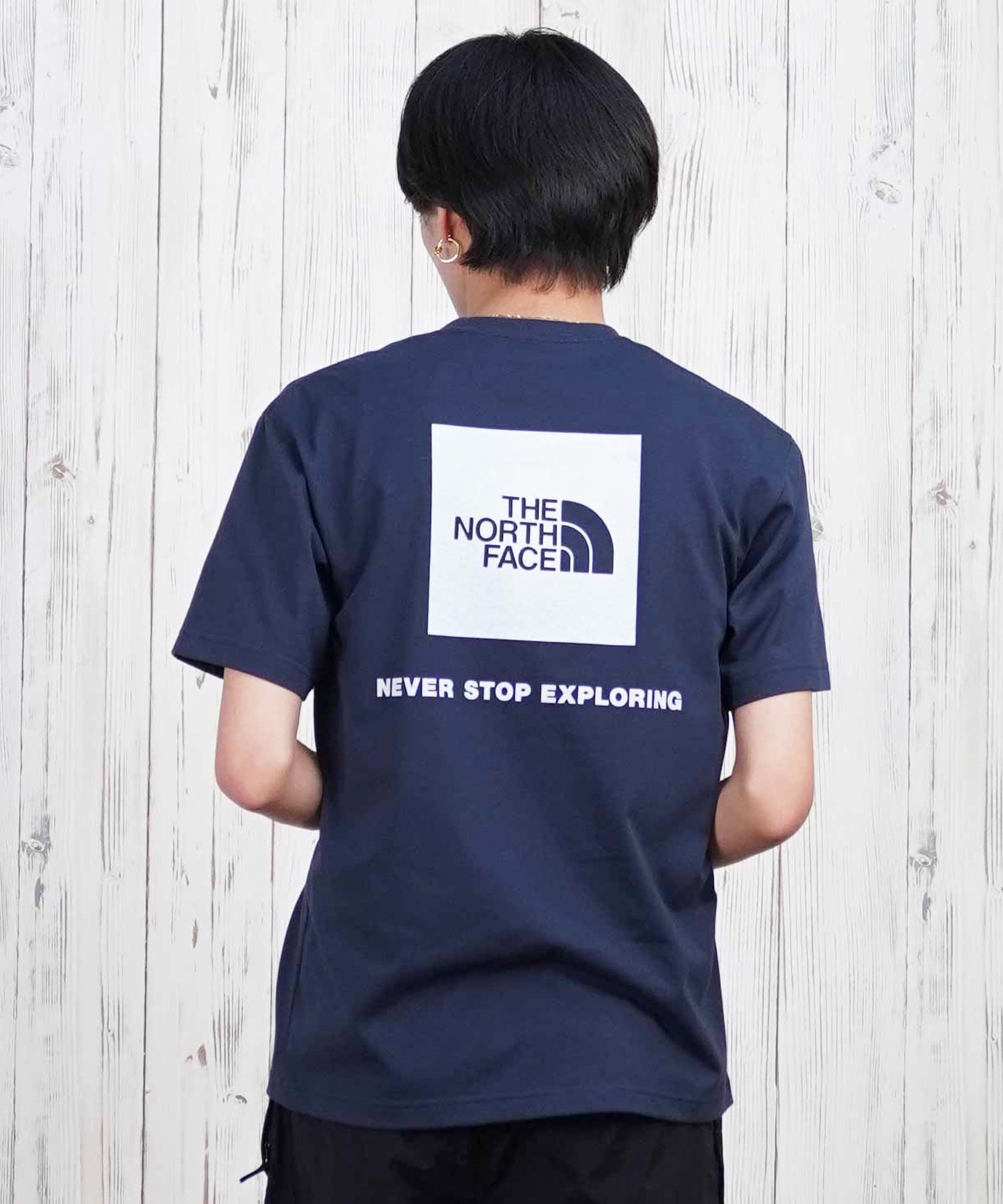 THE NORTH FACE ザ・ノース・フェイス 半袖 Tシャツ メンズ ショートスリーブバックスクエアーロゴティー NT32447(W2-S)