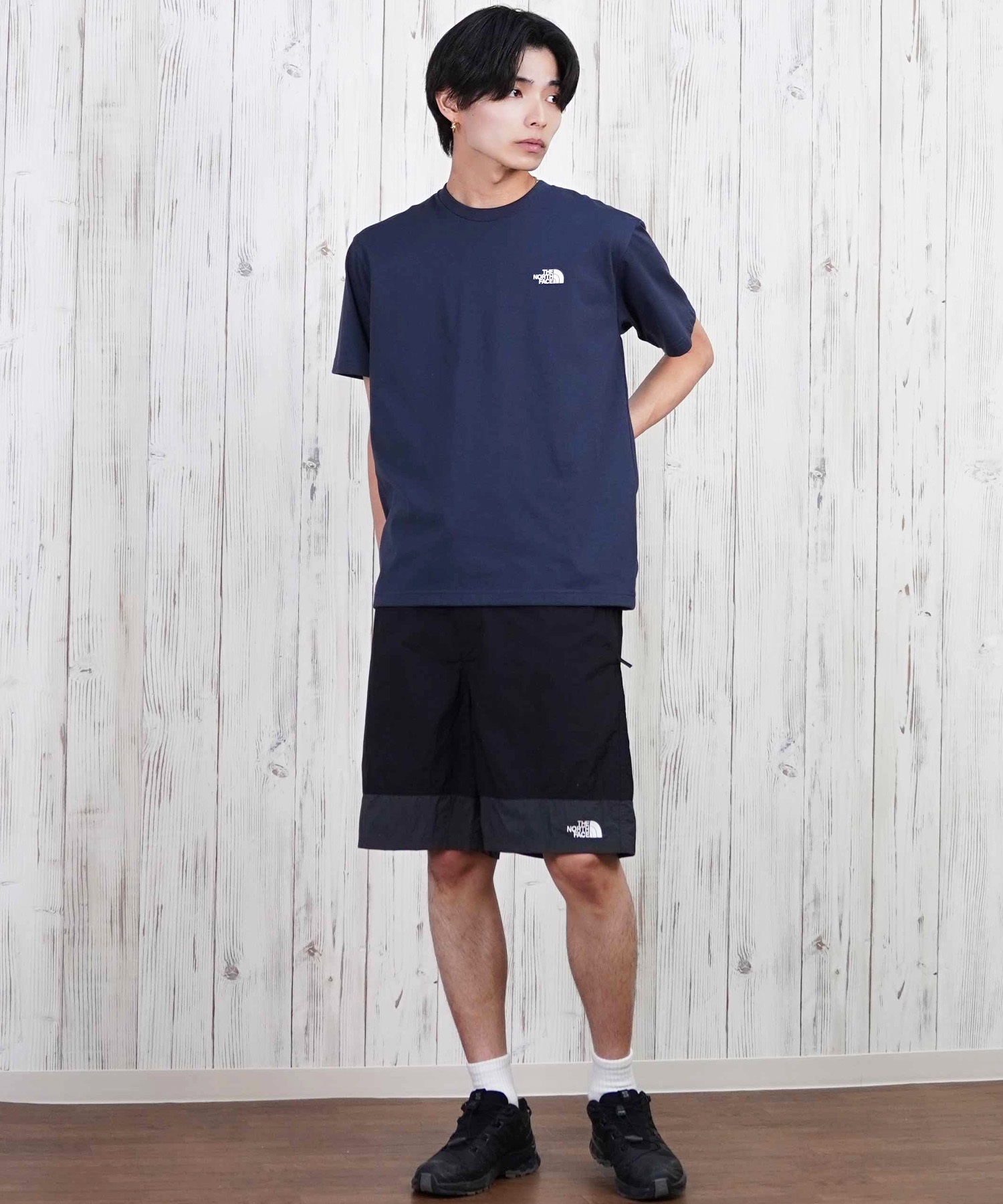 THE NORTH FACE ザ・ノース・フェイス 半袖 Tシャツ メンズ ショートスリーブバックスクエアーロゴティー NT32447(W2-S)
