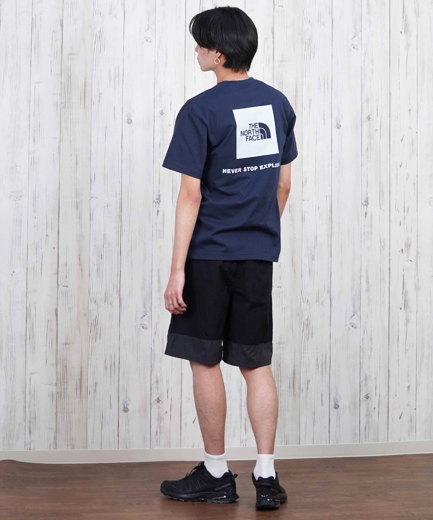 THE NORTH FACE ザ・ノース・フェイス 半袖 Tシャツ メンズ ショートスリーブバックスクエアーロゴティー NT32447(W2-S)