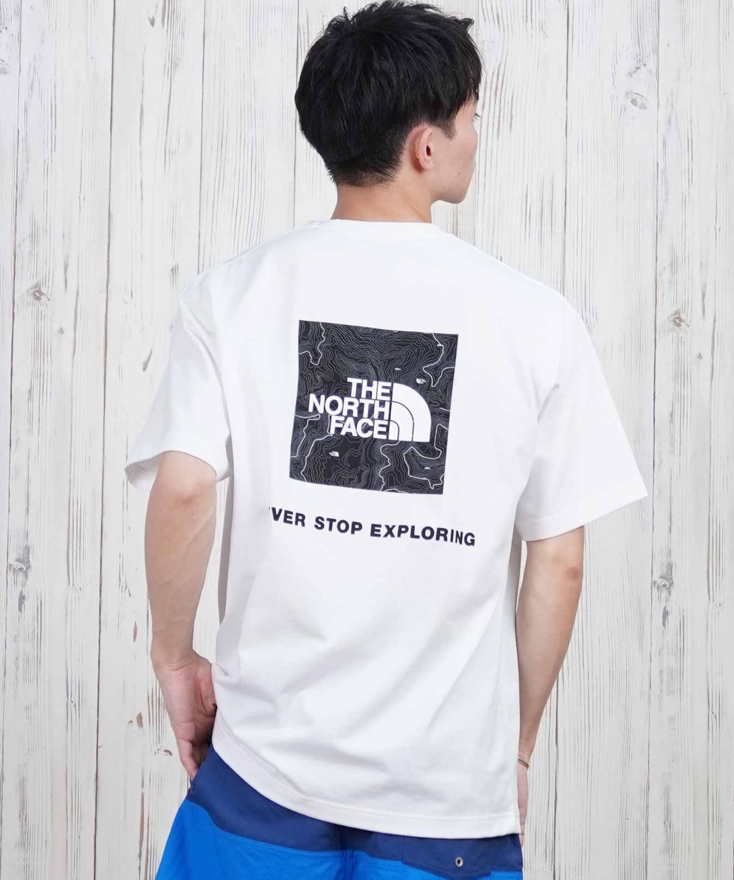 THE NORTH FACE ザ・ノース・フェイス 半袖 Tシャツ メンズ ショートスリーブバックスクエアートラバースロゴティー NT32543(W-S)
