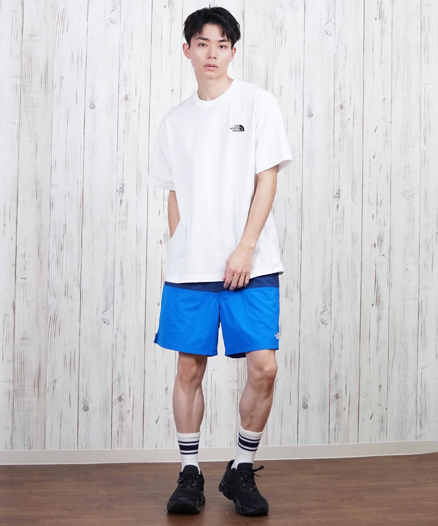 THE NORTH FACE ザ・ノース・フェイス 半袖 Tシャツ メンズ ショートスリーブバックスクエアートラバースロゴティー NT32543(W-S)