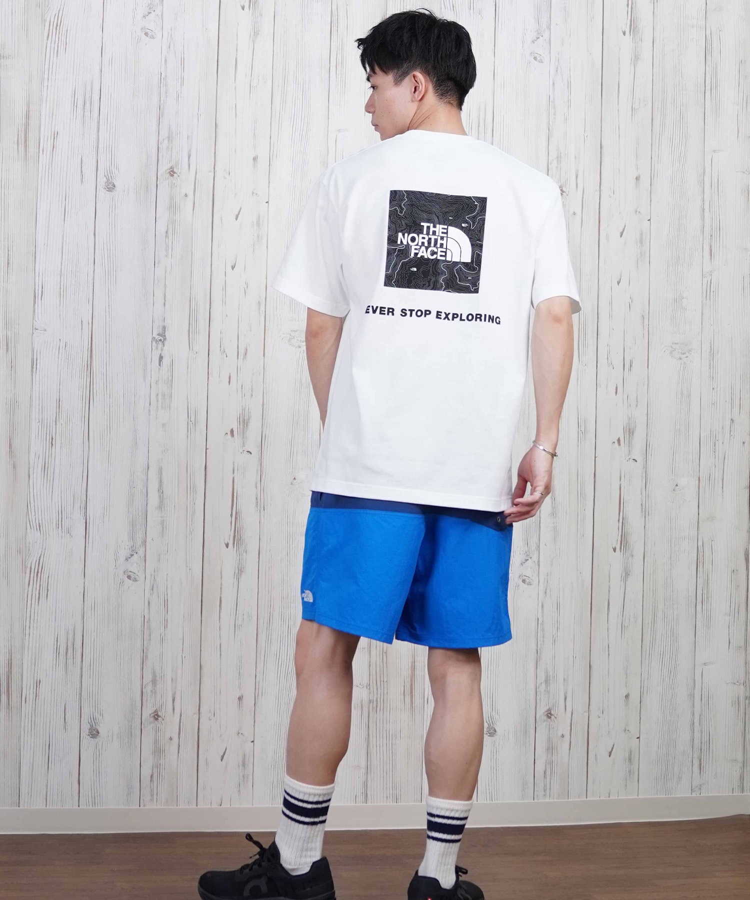 THE NORTH FACE ザ・ノース・フェイス 半袖 Tシャツ メンズ ショートスリーブバックスクエアートラバースロゴティー NT32543(W-S)