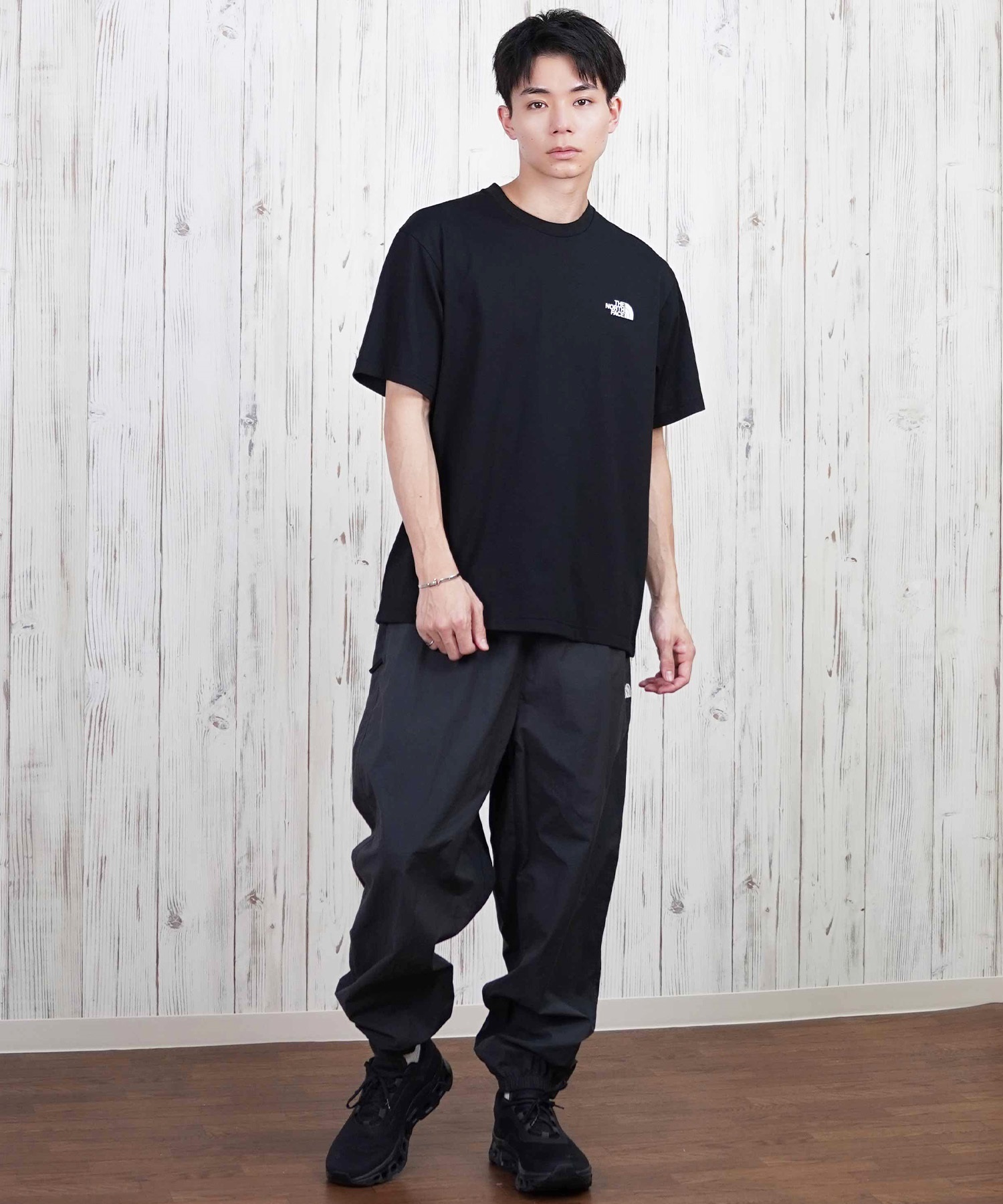 THE NORTH FACE ザ・ノース・フェイス 半袖 Tシャツ メンズ ショートスリーブバックスクエアートラバースロゴティー NT32543(W-S)