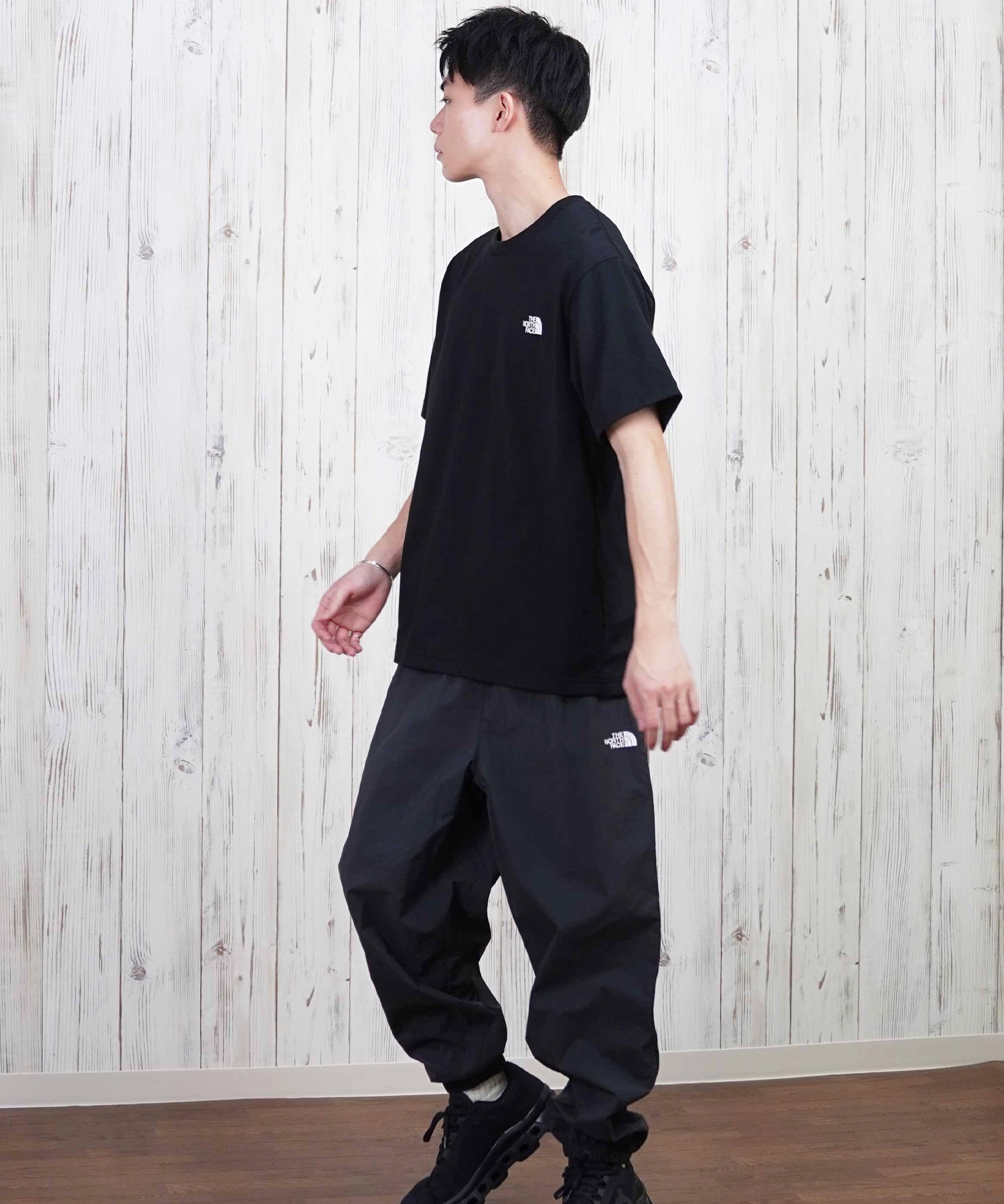 THE NORTH FACE ザ・ノース・フェイス 半袖 Tシャツ メンズ ショートスリーブバックスクエアートラバースロゴティー NT32543(W-S)