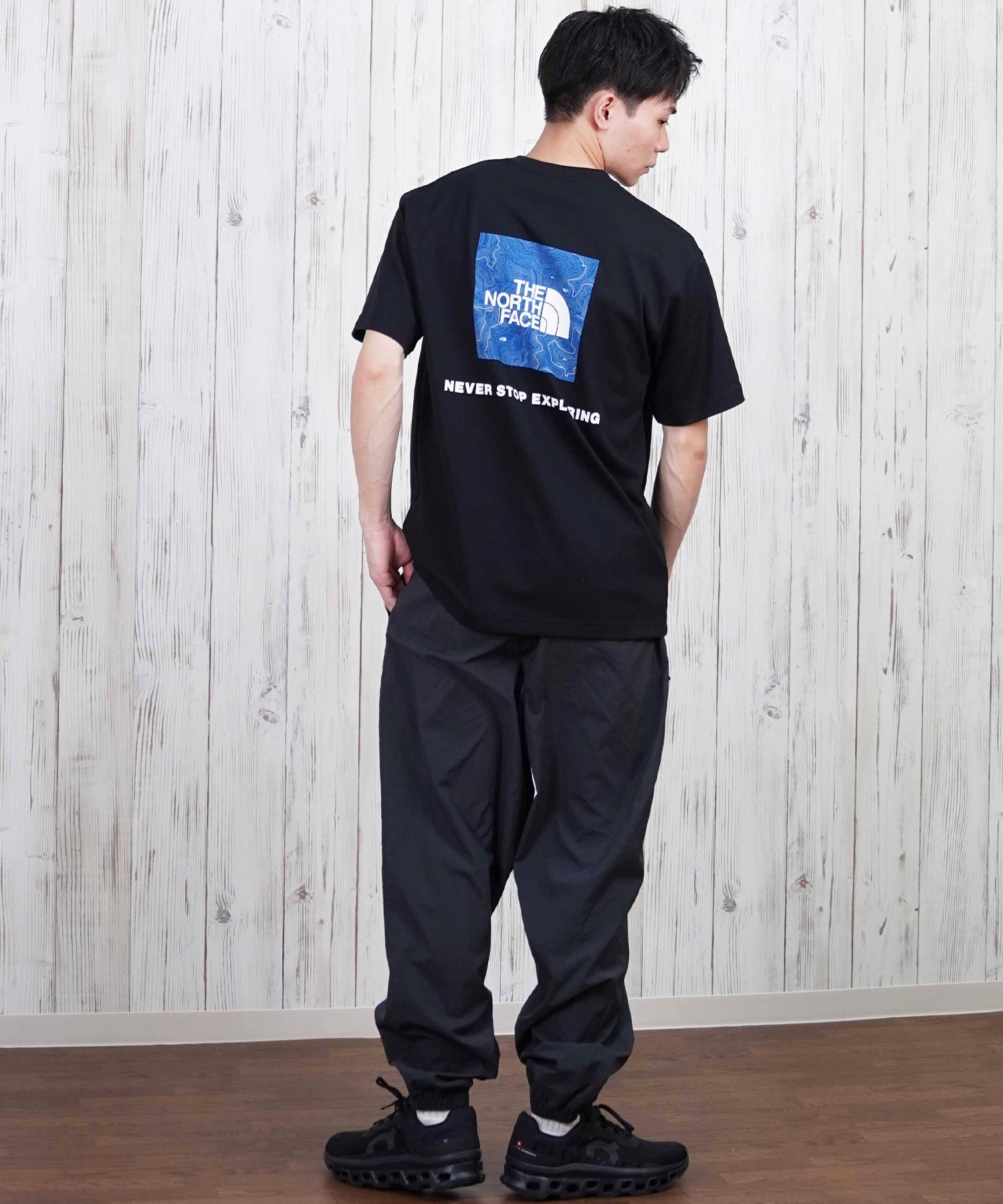 THE NORTH FACE ザ・ノース・フェイス 半袖 Tシャツ メンズ ショートスリーブバックスクエアートラバースロゴティー NT32543(W-S)