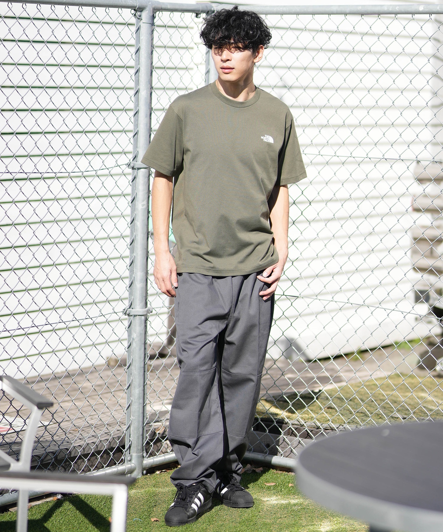 THE NORTH FACE ザ・ノース・フェイス 半袖 Tシャツ メンズ ショートスリーブバックスクエアートラバースロゴティー NT32543(W-S)