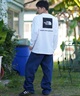 THE NORTH FACE ザ・ノース・フェイス 長袖 Tシャツ ロンT メンズ ロゴ ロングスリーブバックスクエアロゴティー NT32442(KK-S)