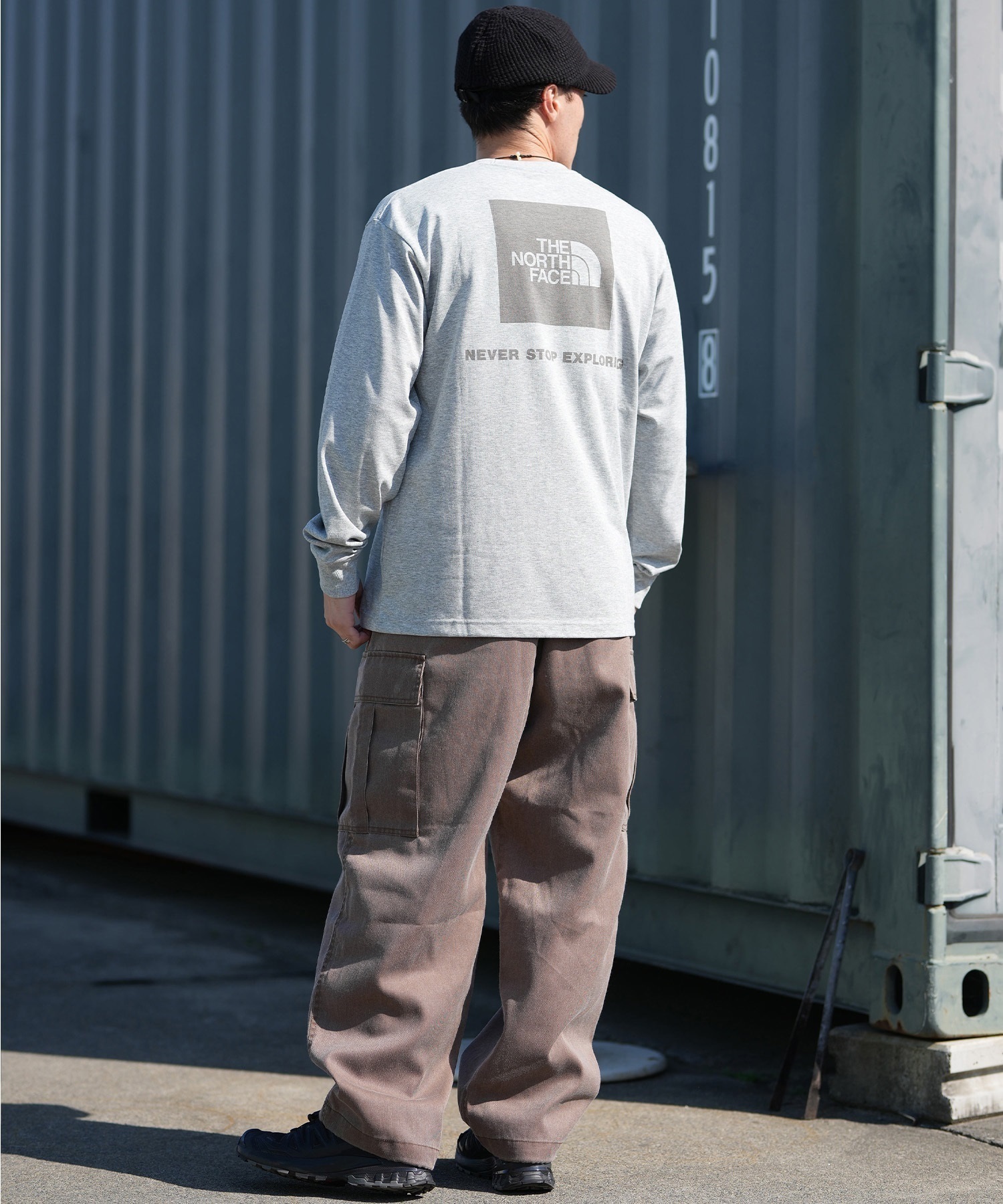 THE NORTH FACE ザ・ノース・フェイス 長袖 Tシャツ ロンT メンズ ロゴ