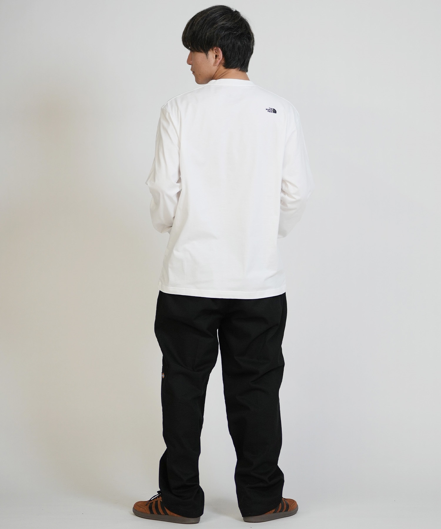 THE NORTH FACE ザ・ノース・フェイス 長袖 Tシャツ ロンT メンズ ワンポイント ロゴ 速乾 LS FD NUPTSE CTN T  NT62531(W-M)