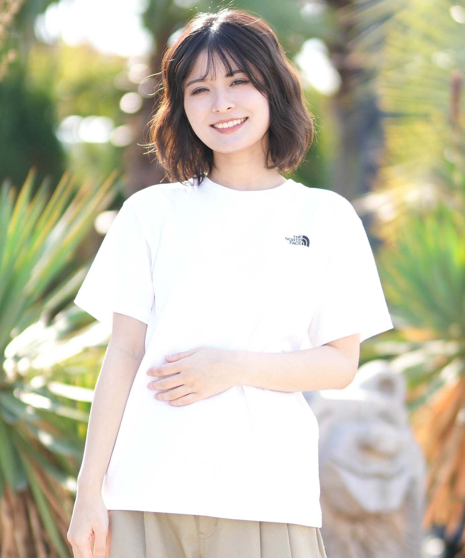 THE NORTH FACE ザ・ノース・フェイス 半袖 Tシャツ レディース バックプリント ショートスリーブバックスクエアロゴティー NTW32447(W2-S)