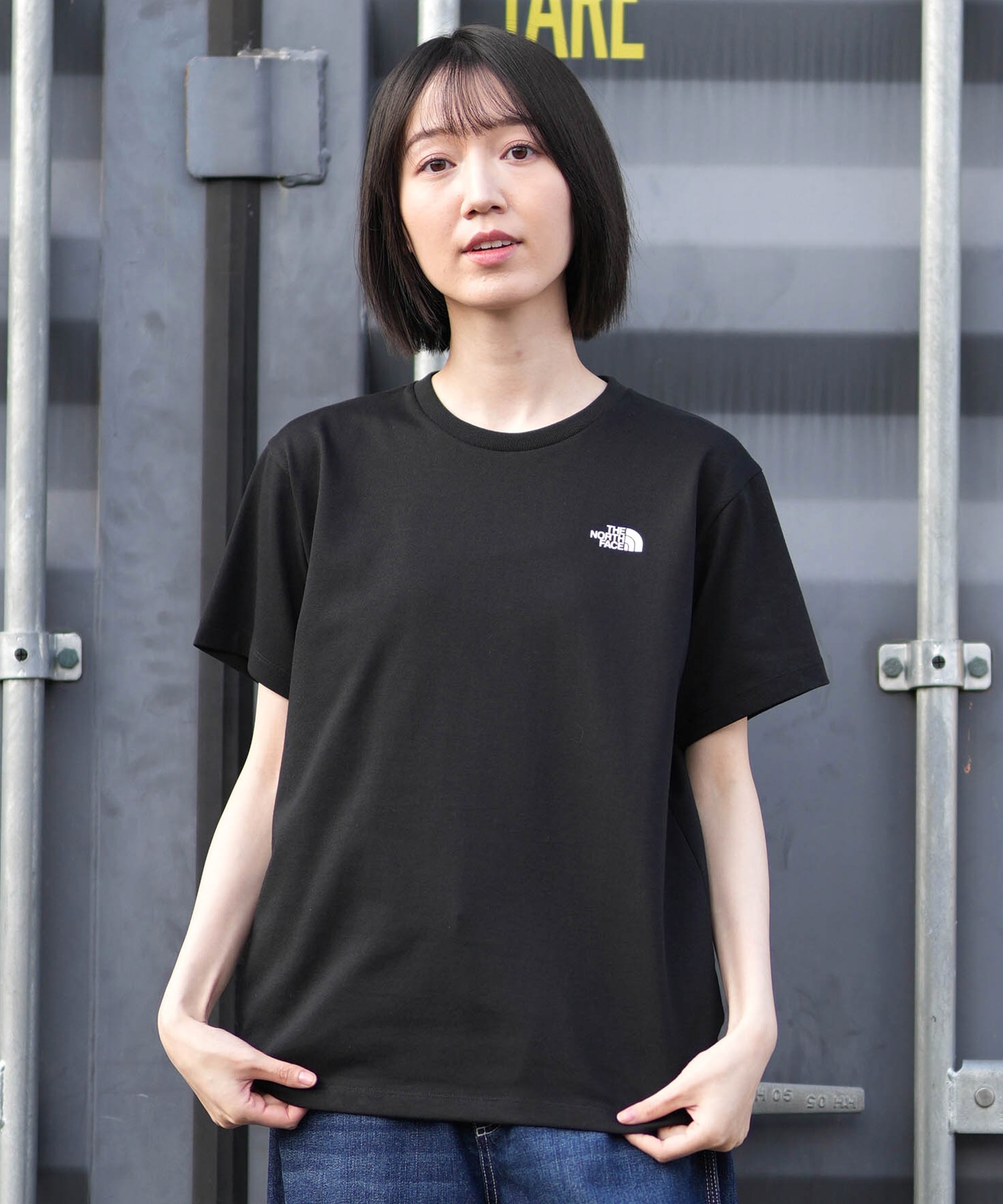 THE NORTH FACE ザ・ノース・フェイス 半袖 Tシャツ レディース バックプリント ショートスリーブバックスクエアロゴティー NTW32447(W2-S)