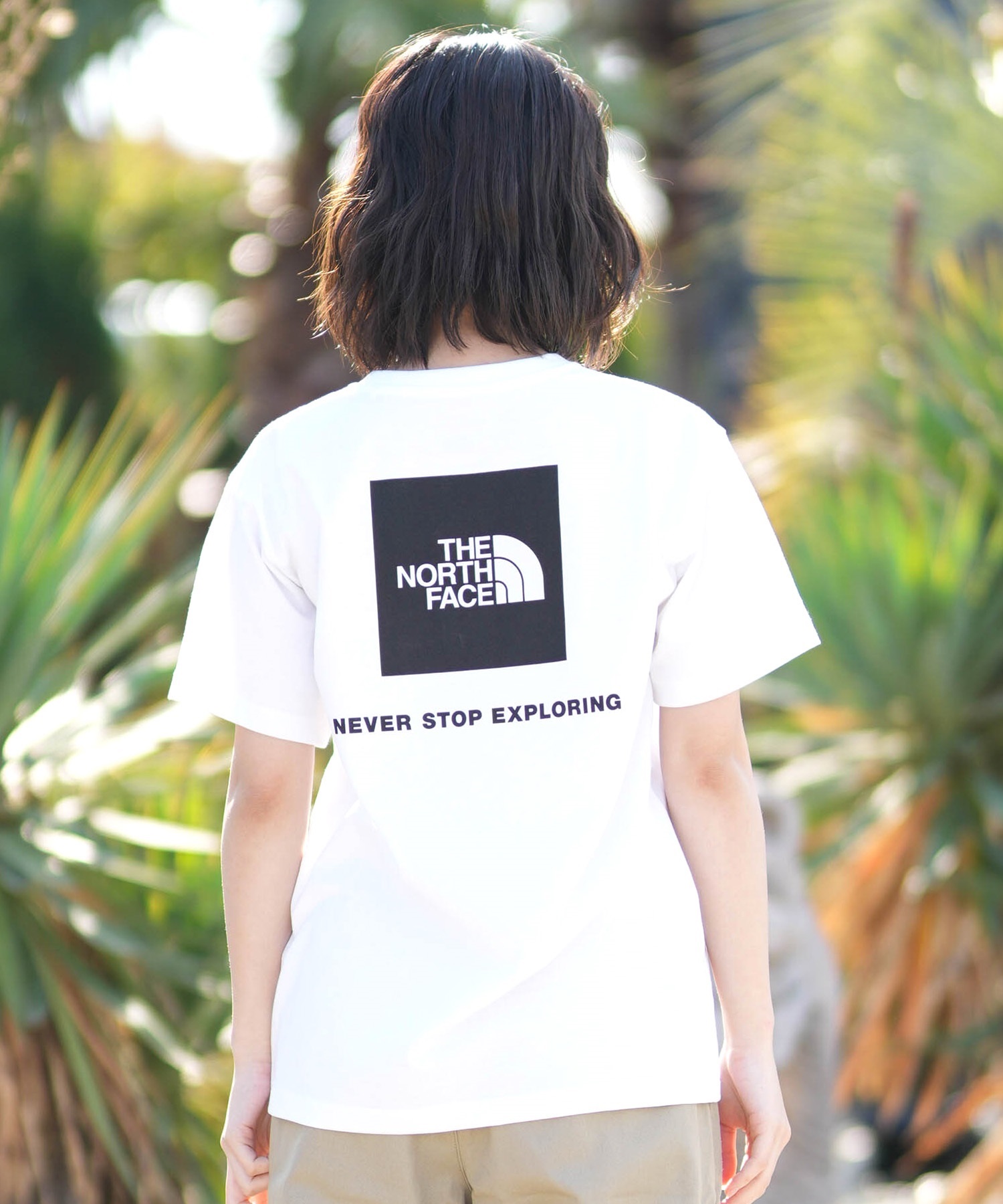 THE NORTH FACE ザ・ノース・フェイス 半袖 Tシャツ レディース バックプリント ショートスリーブバックスクエアロゴティー NTW32447(W2-S)