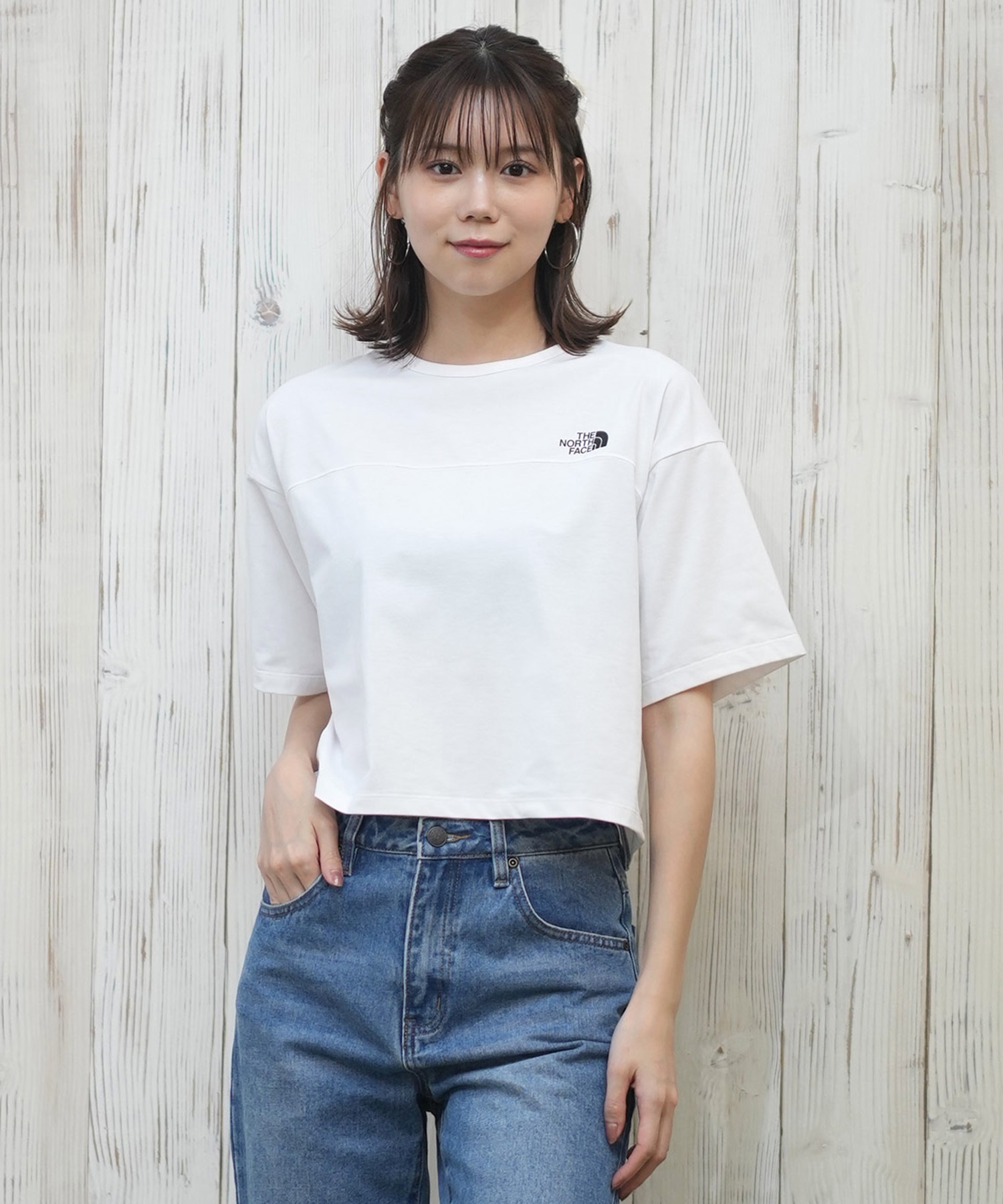THE NORTH FACE ザ・ノース・フェイス 半袖 Tシャツ レディース ショートスリーブ ES ワイドティー NTW32597(W-S)