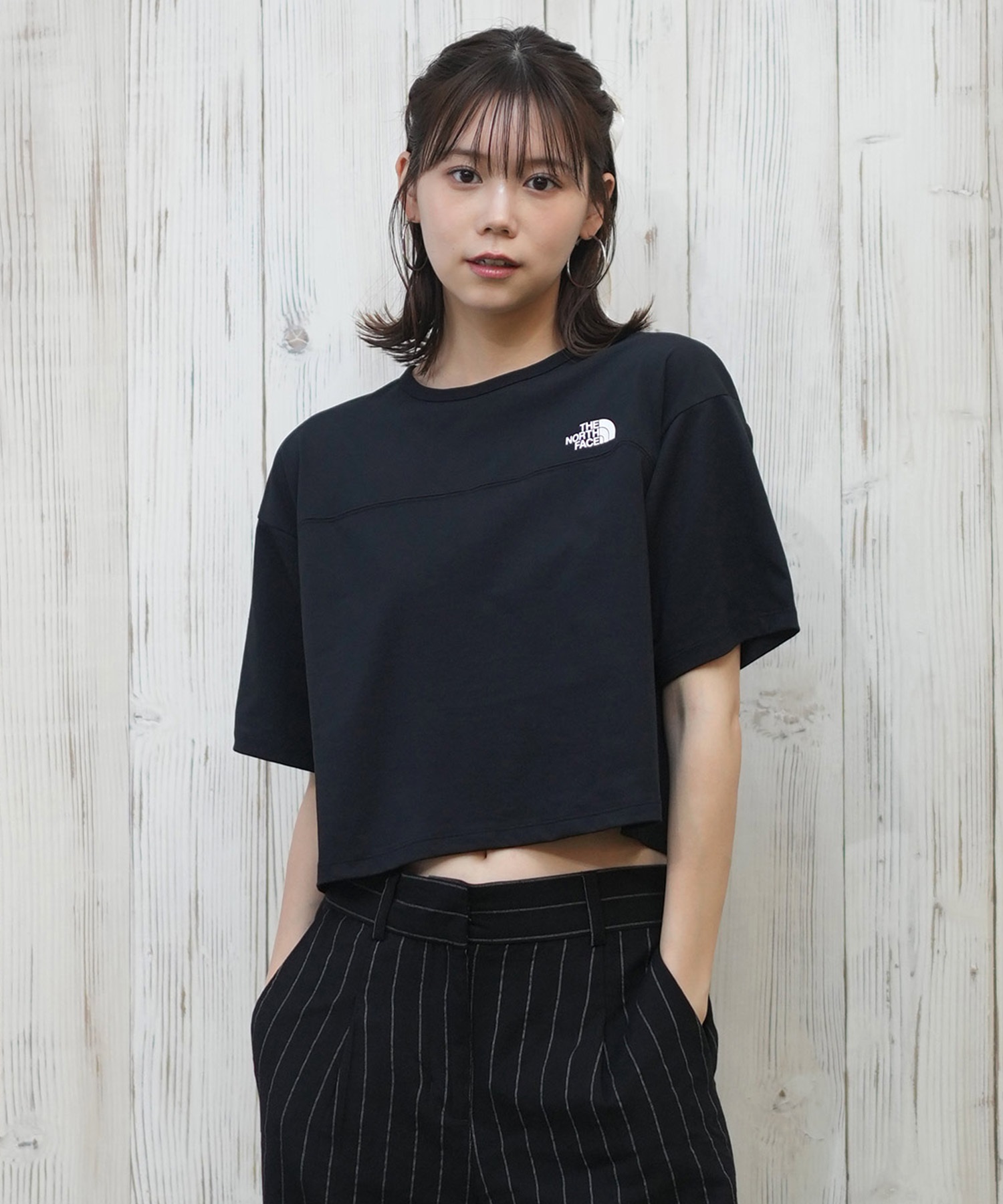 THE NORTH FACE ザ・ノース・フェイス 半袖 Tシャツ レディース ショートスリーブ ES ワイドティー NTW32597(W-S)