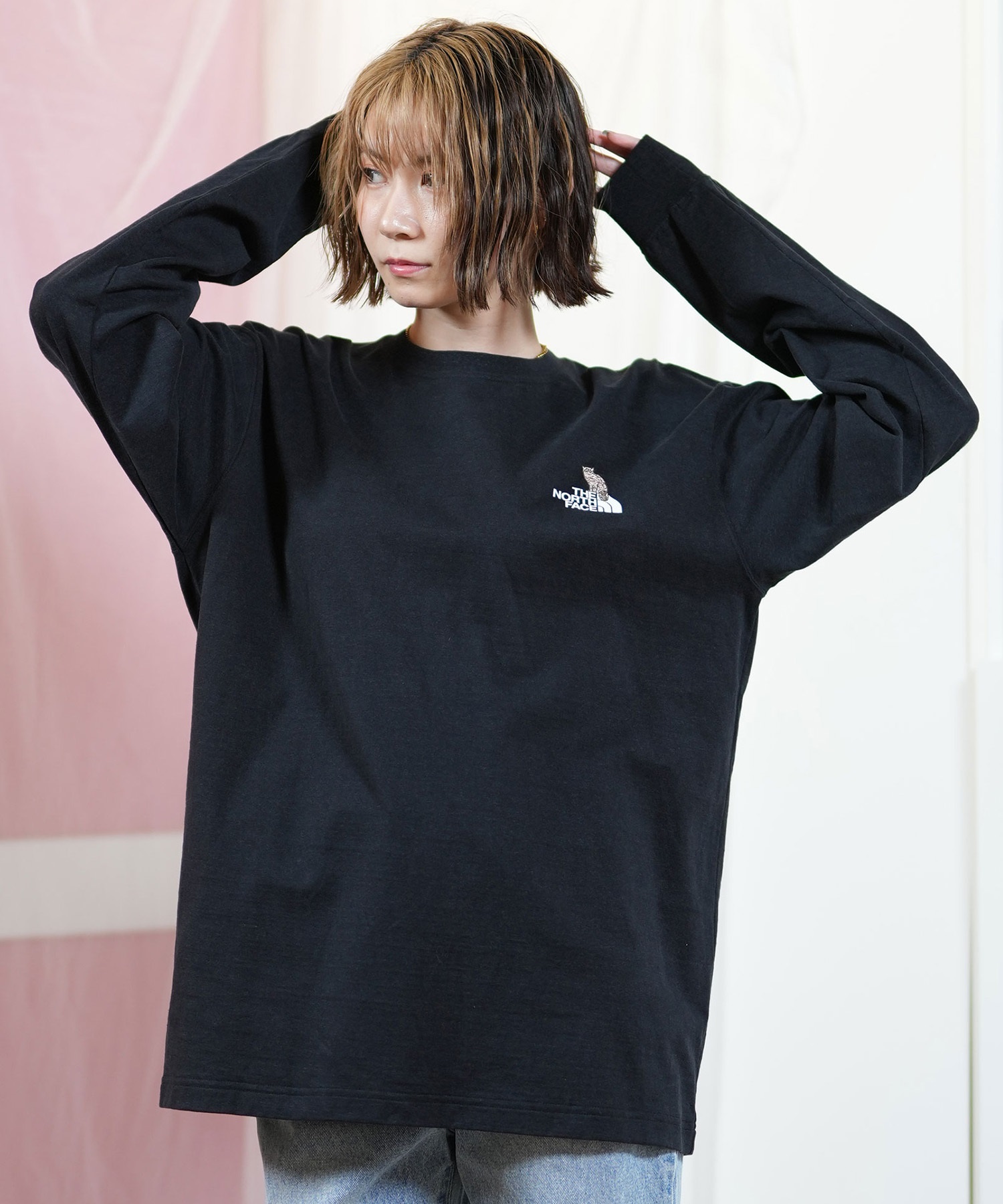 【送料無料/即納】  ザ・ノース・フェイス FACE NORTH THE 長袖 レディース Tシャツ トップス