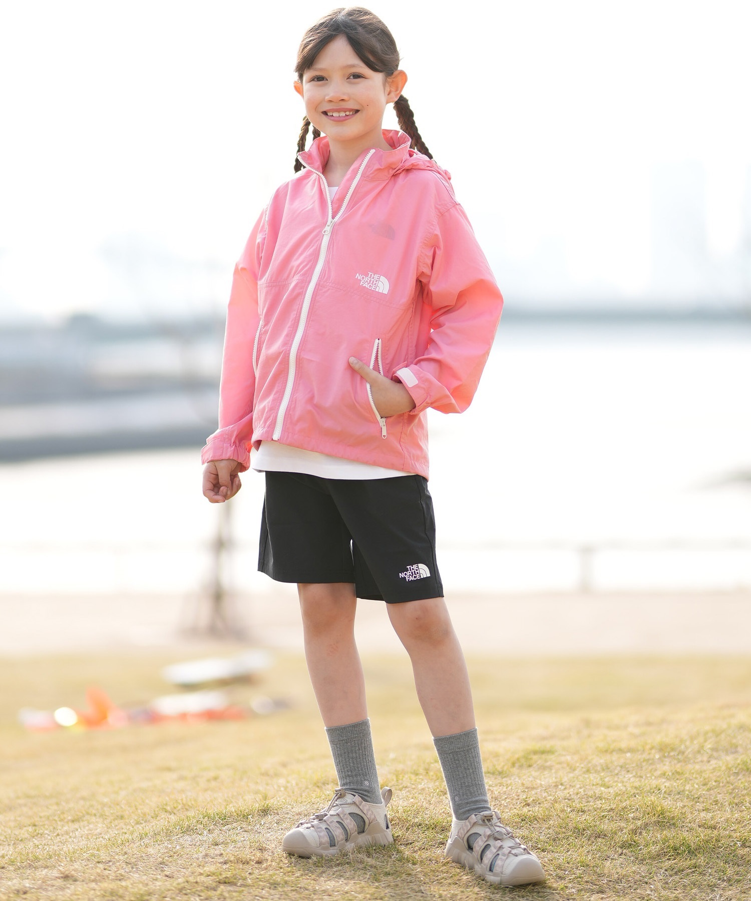 【 130 】ピンク×ケルプタン ★ノースフェイス★キッズ コンパクトジャケット THE NORTH FACE（ザ ノースフェイス） コンパクトジャケット（キッズ