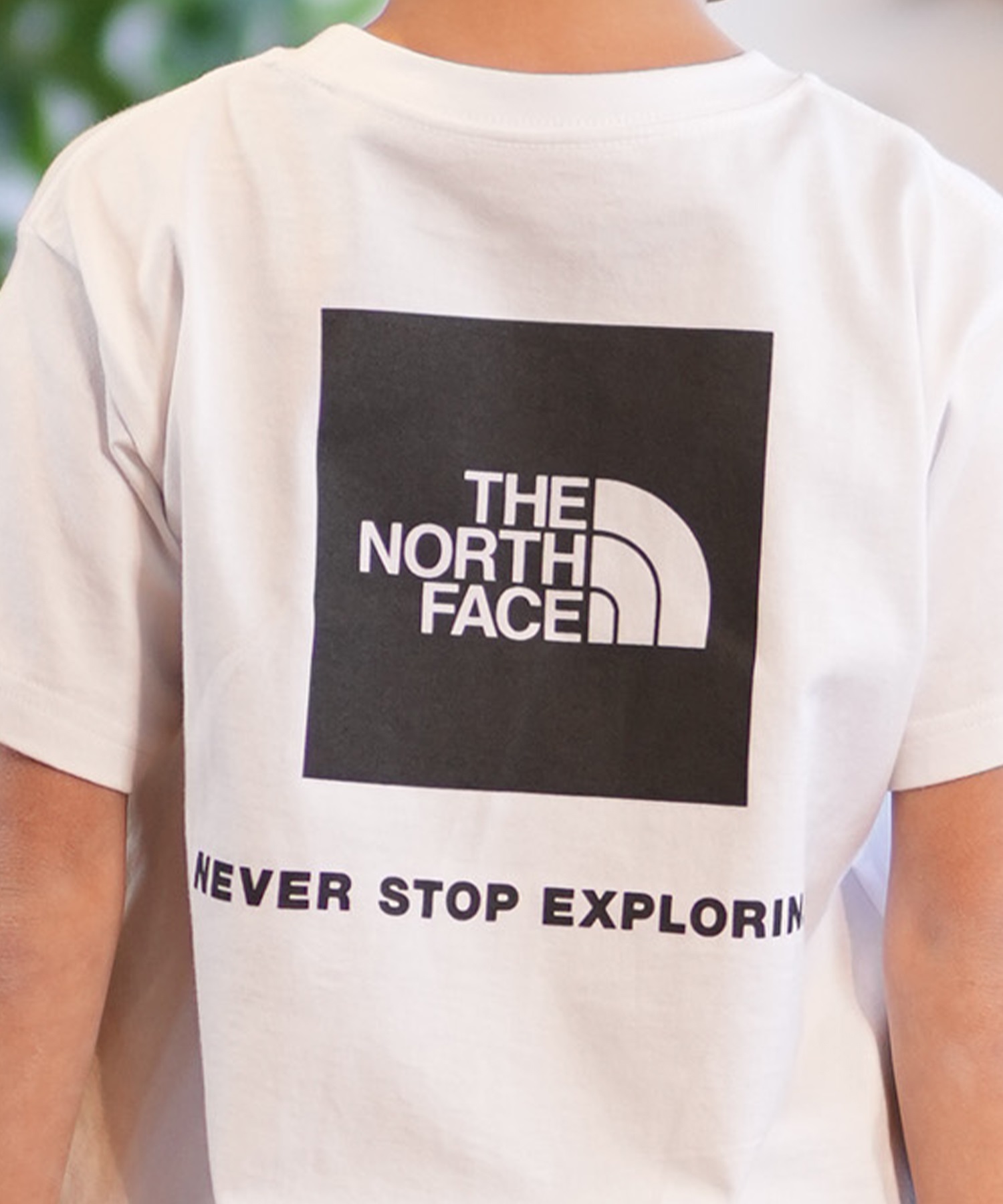 THE NORTH FACE ザ・ノース・フェイス Tシャツ キッズ 半袖 ショートスリーブバックスクエアロゴティー NTJ32538(W-130cm)