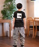 THE NORTH FACE ザ・ノース・フェイス Tシャツ キッズ 半袖 ショートスリーブバックスクエアロゴティー NTJ32538(W-130cm)