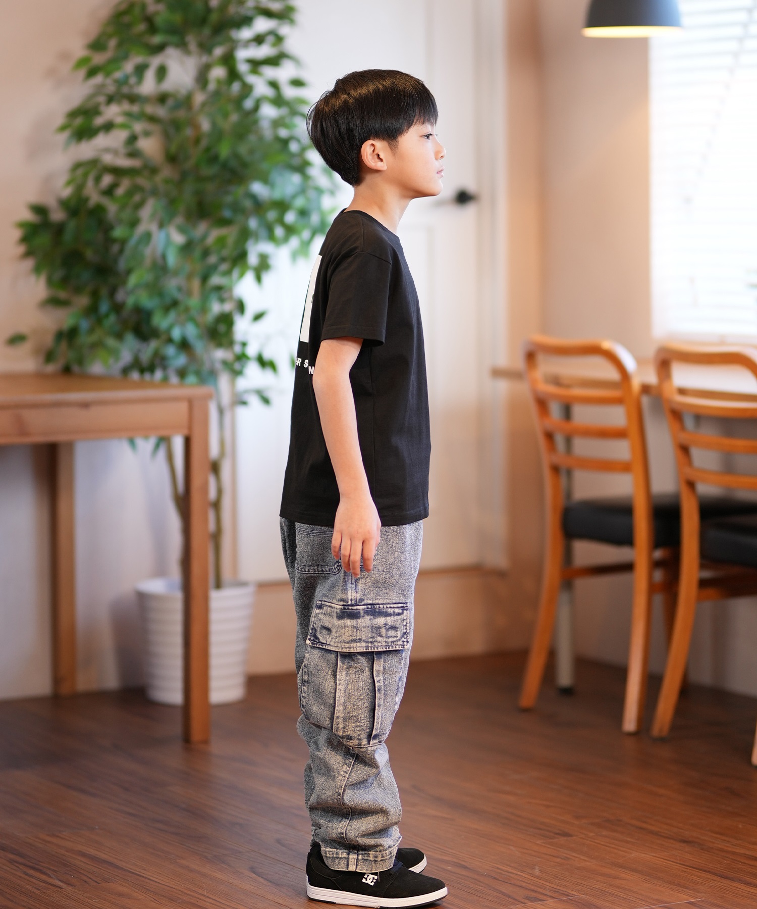 THE NORTH FACE ザ・ノース・フェイス Tシャツ キッズ 半袖 ショートスリーブバックスクエアロゴティー NTJ32538(W-130cm)