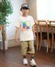 THE NORTH FACE ザ・ノース・フェイス Tシャツ キッズ 半袖 吸汗速乾 UVカット ショートスリーブゲットモテッドグラフィックティー NTJ32575(WD-130cm)