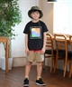 THE NORTH FACE ザ・ノース・フェイス Tシャツ キッズ 半袖 吸汗速乾 UVカット ショートスリーブゲットモテッドグラフィックティー NTJ32575(WD-130cm)