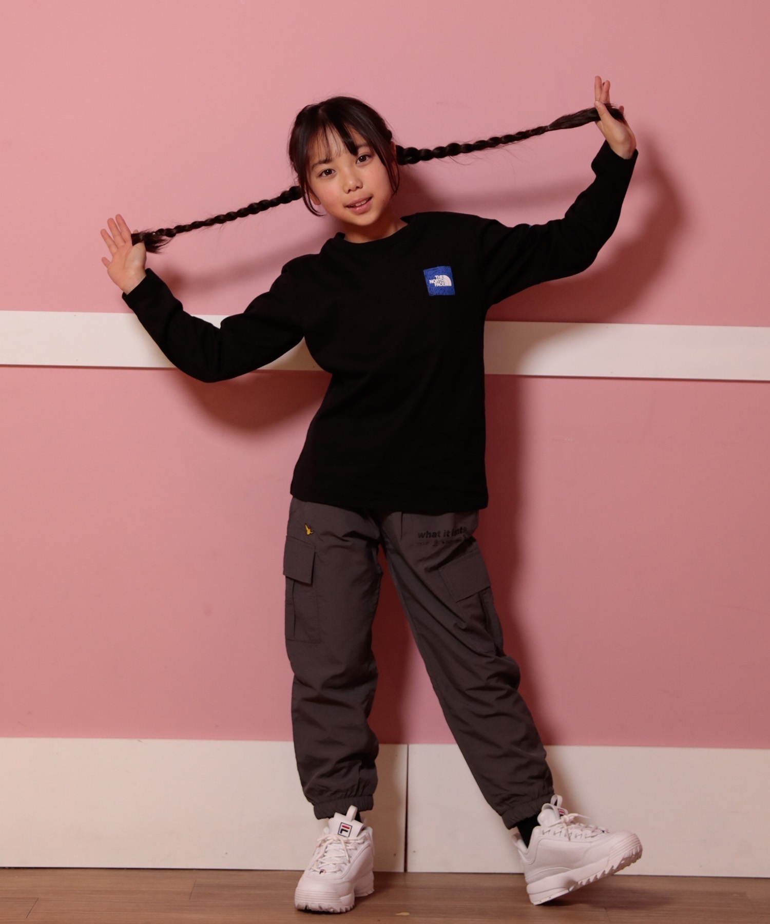 THE NORTH FACE ザ・ノース・フェイス Tシャツ キッズ 長袖 ロンT 