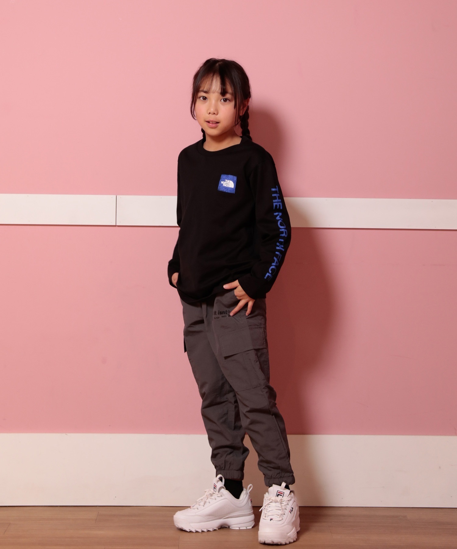THE NORTH FACE ザ・ノース・フェイス Tシャツ キッズ 長袖 ロンT 