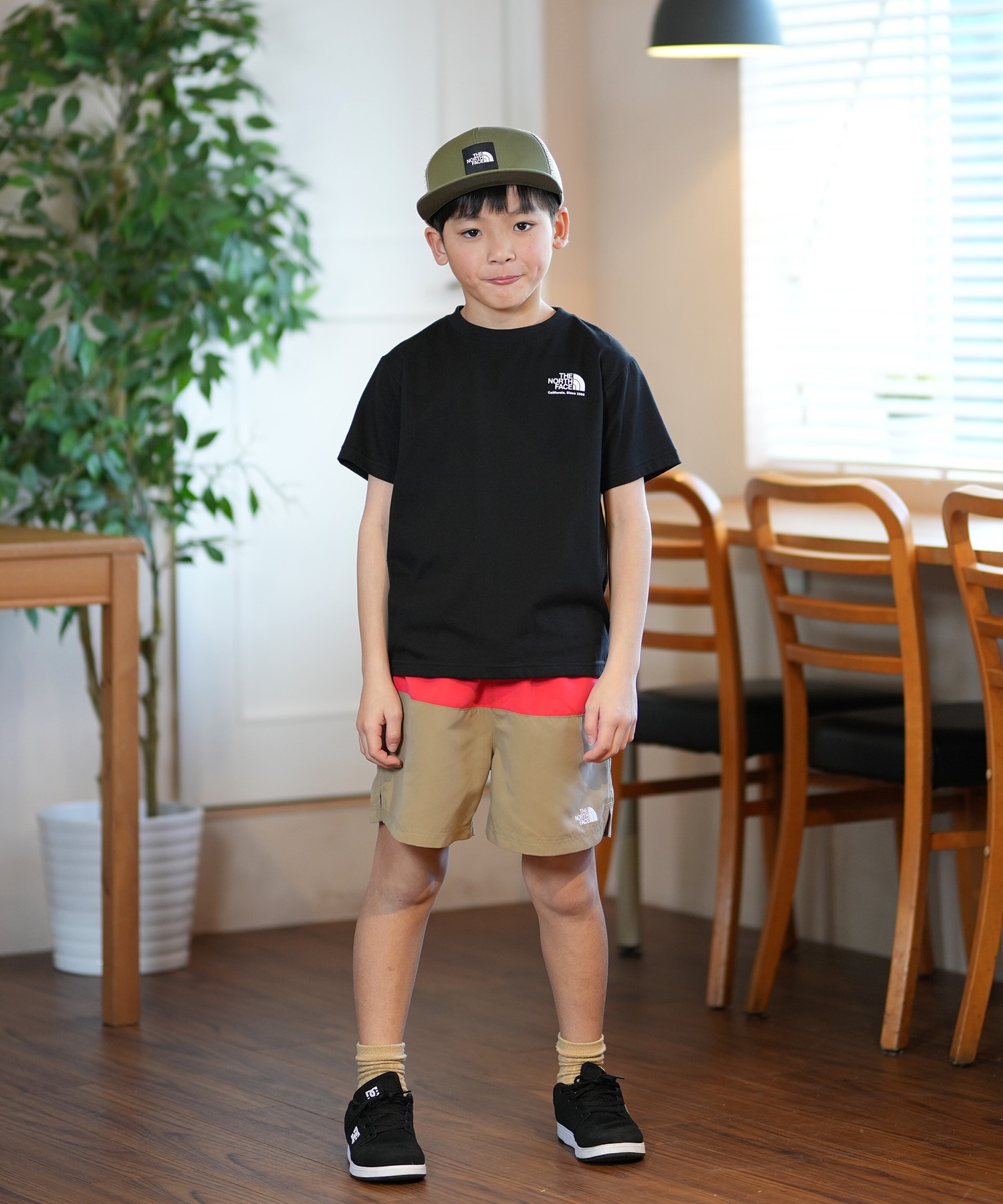 THE NORTH FACE ザ・ノース・フェイス 水着 海パン トランクス サーフパンツ キッズ ジュニア 子供 水陸両用 UVカット NBJ42561(K-130cm)
