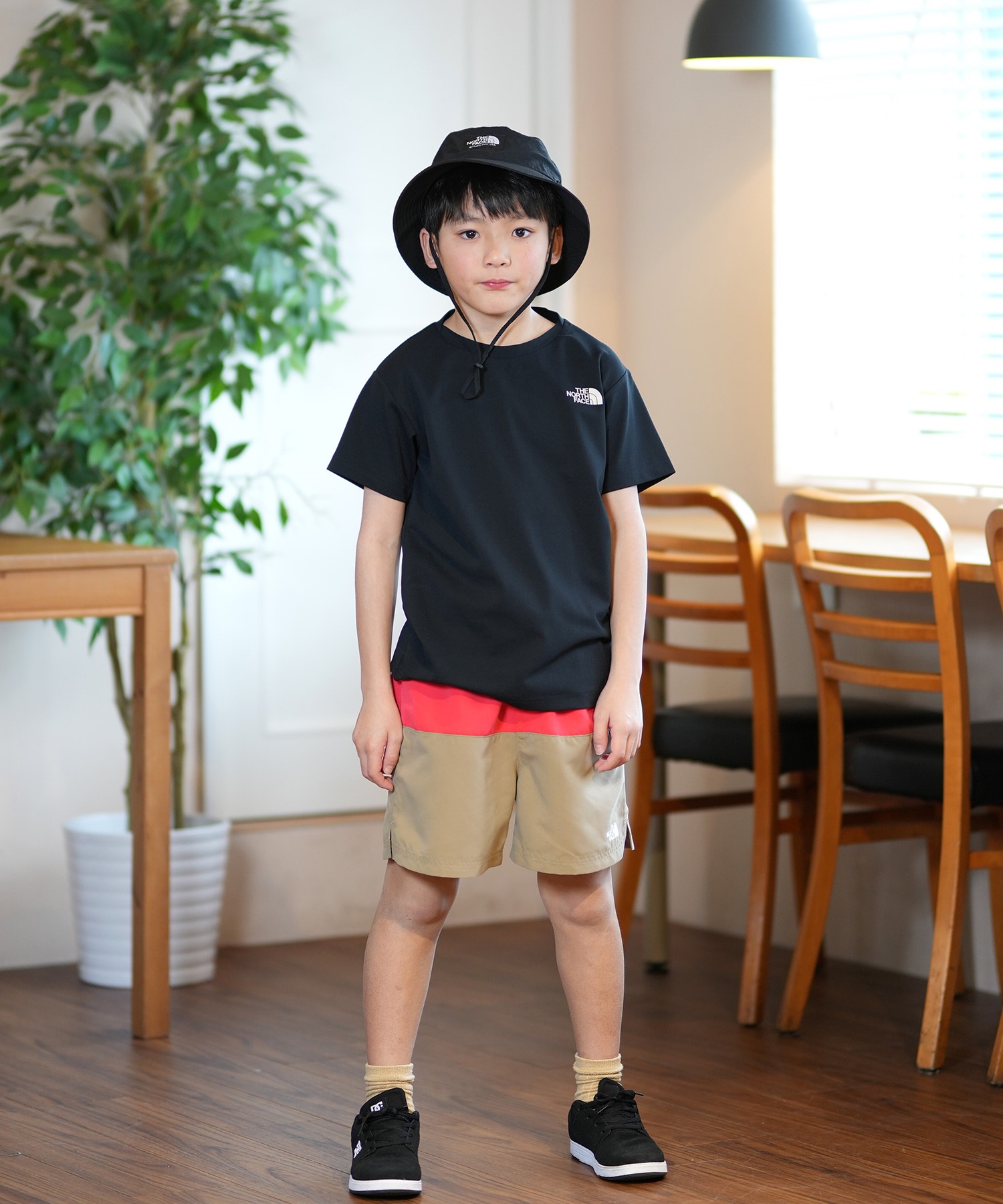 THE NORTH FACE ザ・ノース・フェイス 水着 ラッシュガード 半袖 Tシャツ キッズ ジュニア 子供 水陸両用 UVカット NTJ12563(WD-130cm)