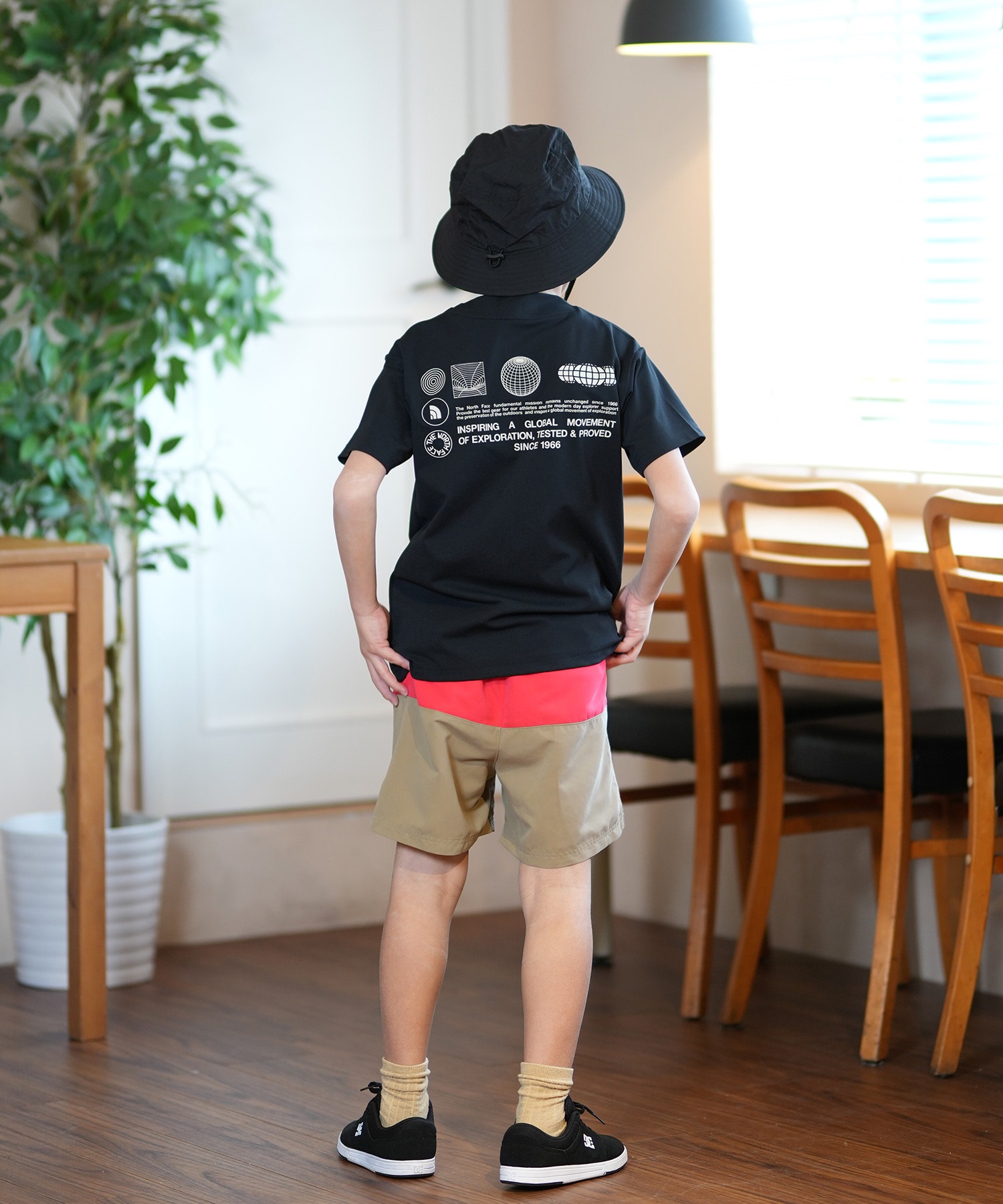 THE NORTH FACE ザ・ノース・フェイス 水着 ラッシュガード 半袖 Tシャツ キッズ ジュニア 子供 水陸両用 UVカット NTJ12563(WD-130cm)