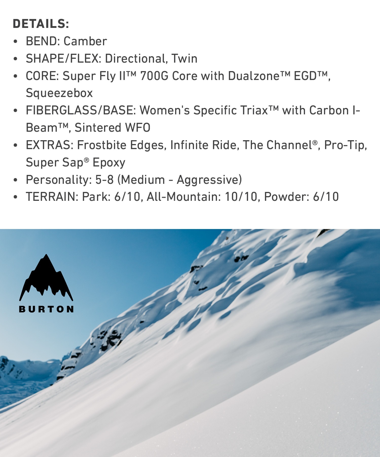 BURTON バートン Feelgood スノーボード 板 レディース ムラサキ