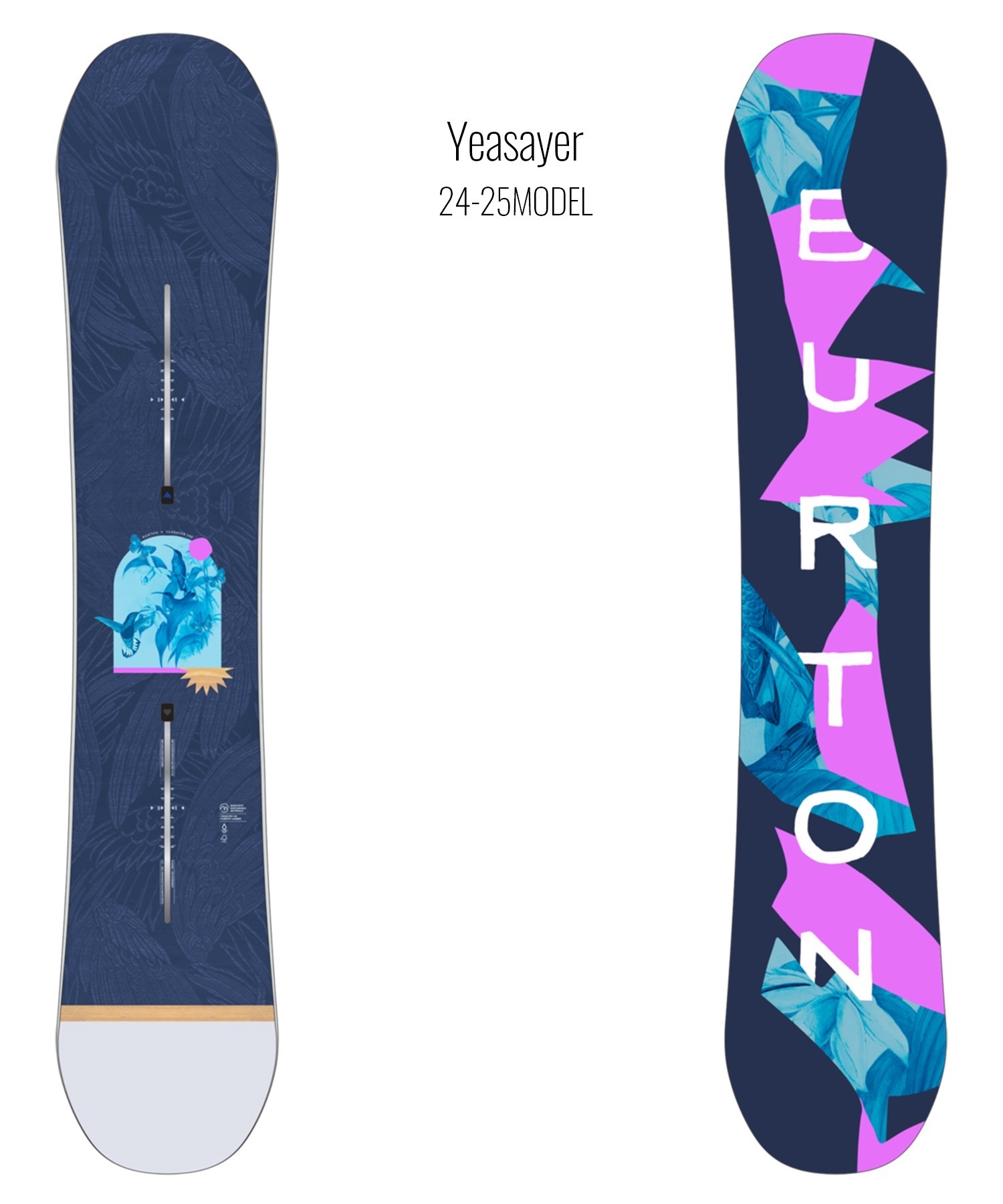 2526】BURTON バートン スノーボード 板 レディース Yeasayer ムラサキ