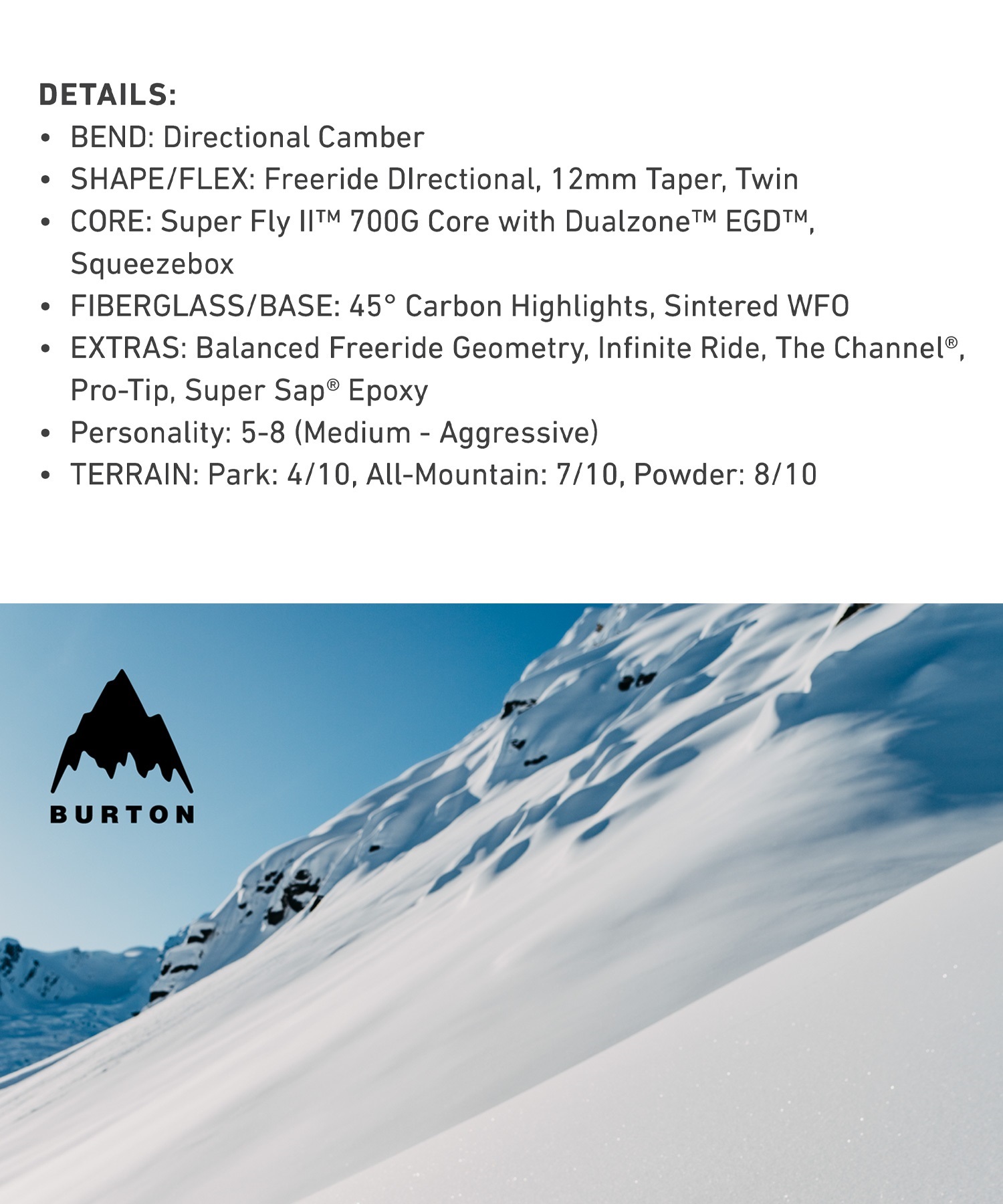 BURTON バートン Family Tree Hometown Hero Camber Gender Neutral