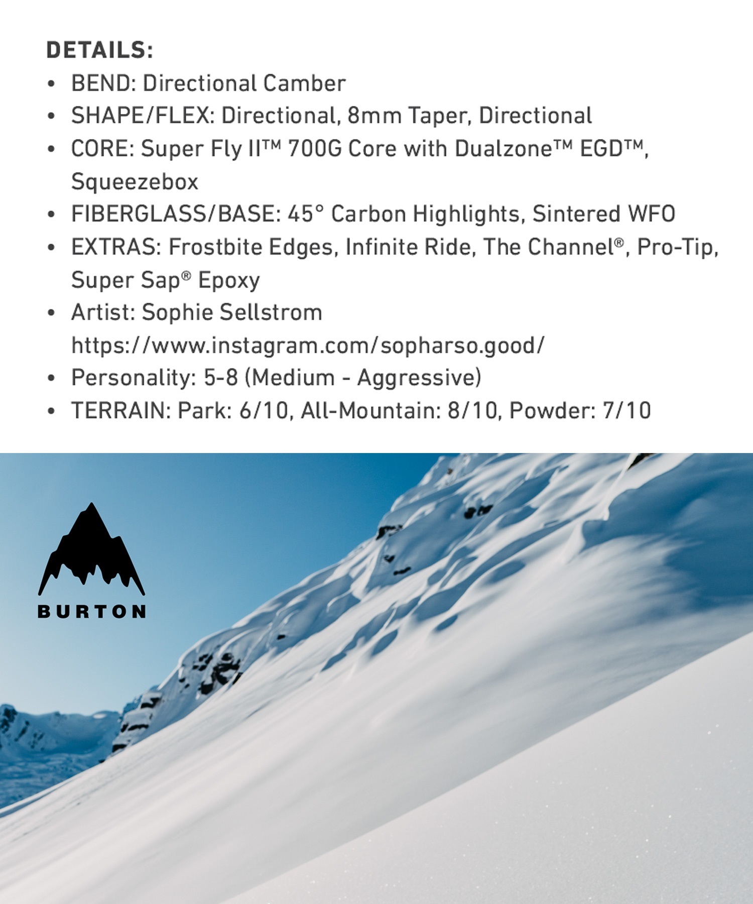 BURTON バートン カウンターバランス ジェンダー ニュートラル