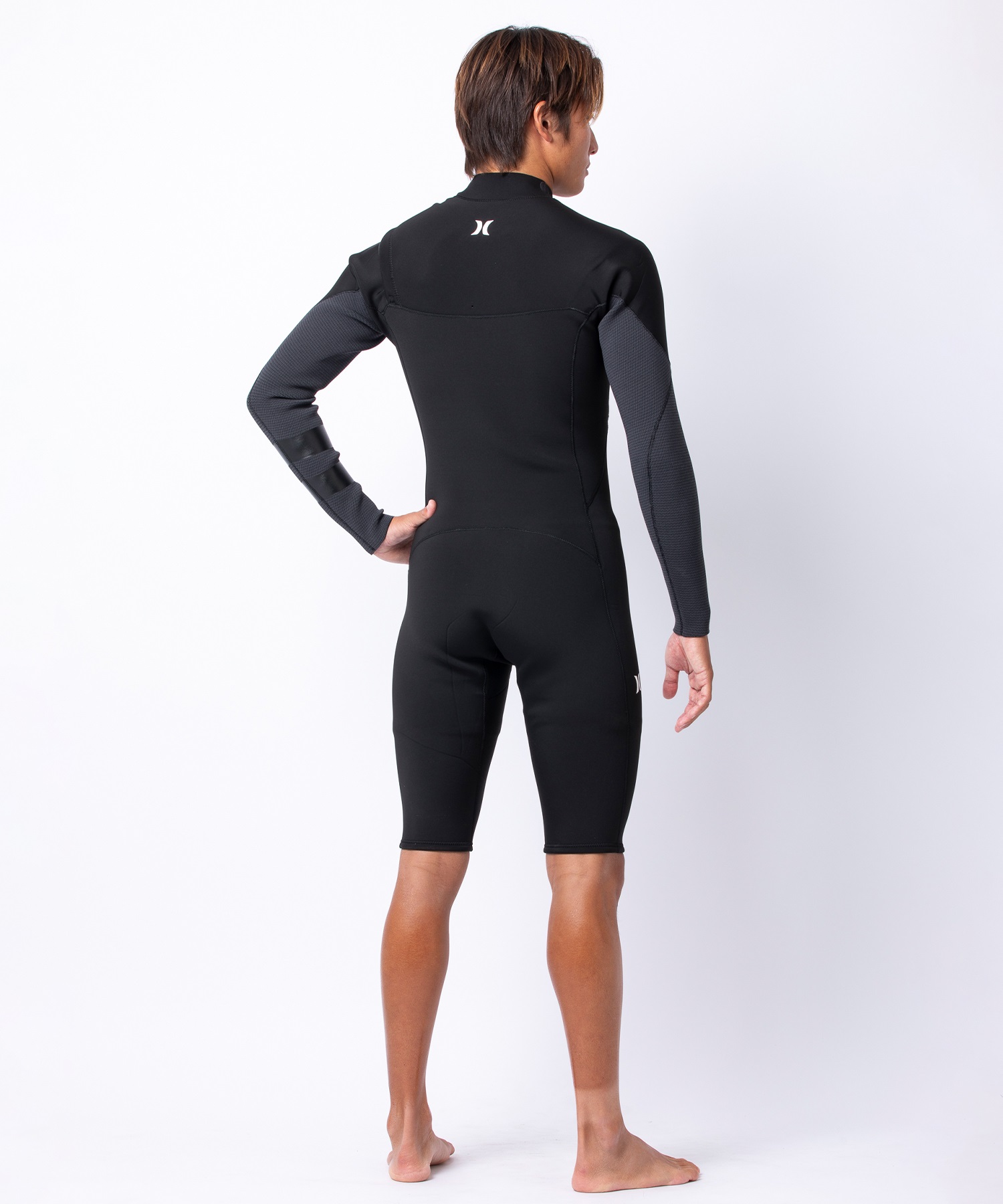 HURLEY ハーレー アドバンテージプラス MZLSAD25 ウェットスーツ ロンスプ メンズ(BLACK-M)