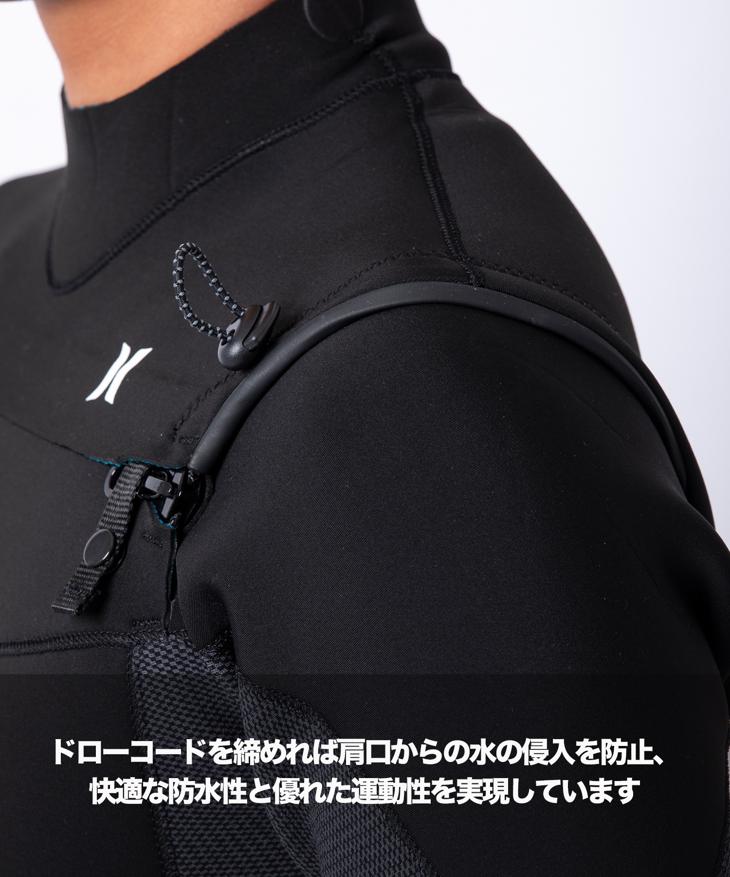 HURLEY ハーレー アドバンテージプラス MZLSAD25 ウェットスーツ ロンスプ メンズ(BLACK-M)
