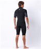 HURLEY ハーレー アドバンテージ プラス MZSPAD25 ウェットスーツ スプリング メンズ(BLACK-M)