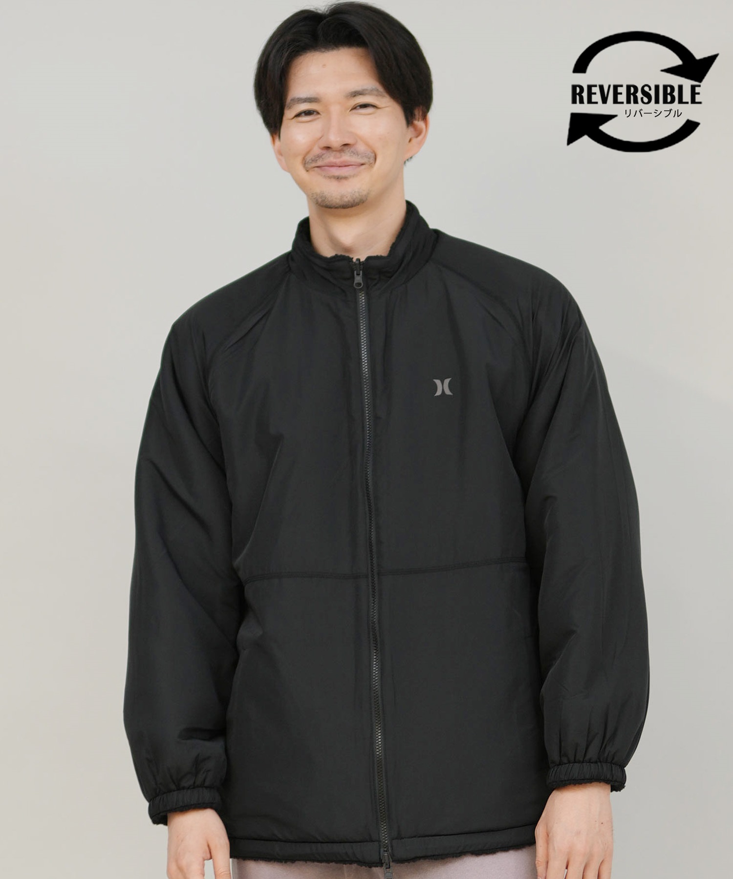 Hurley ハーレー ジャケット メンズ リバーシブル ボア オーバーサイズ