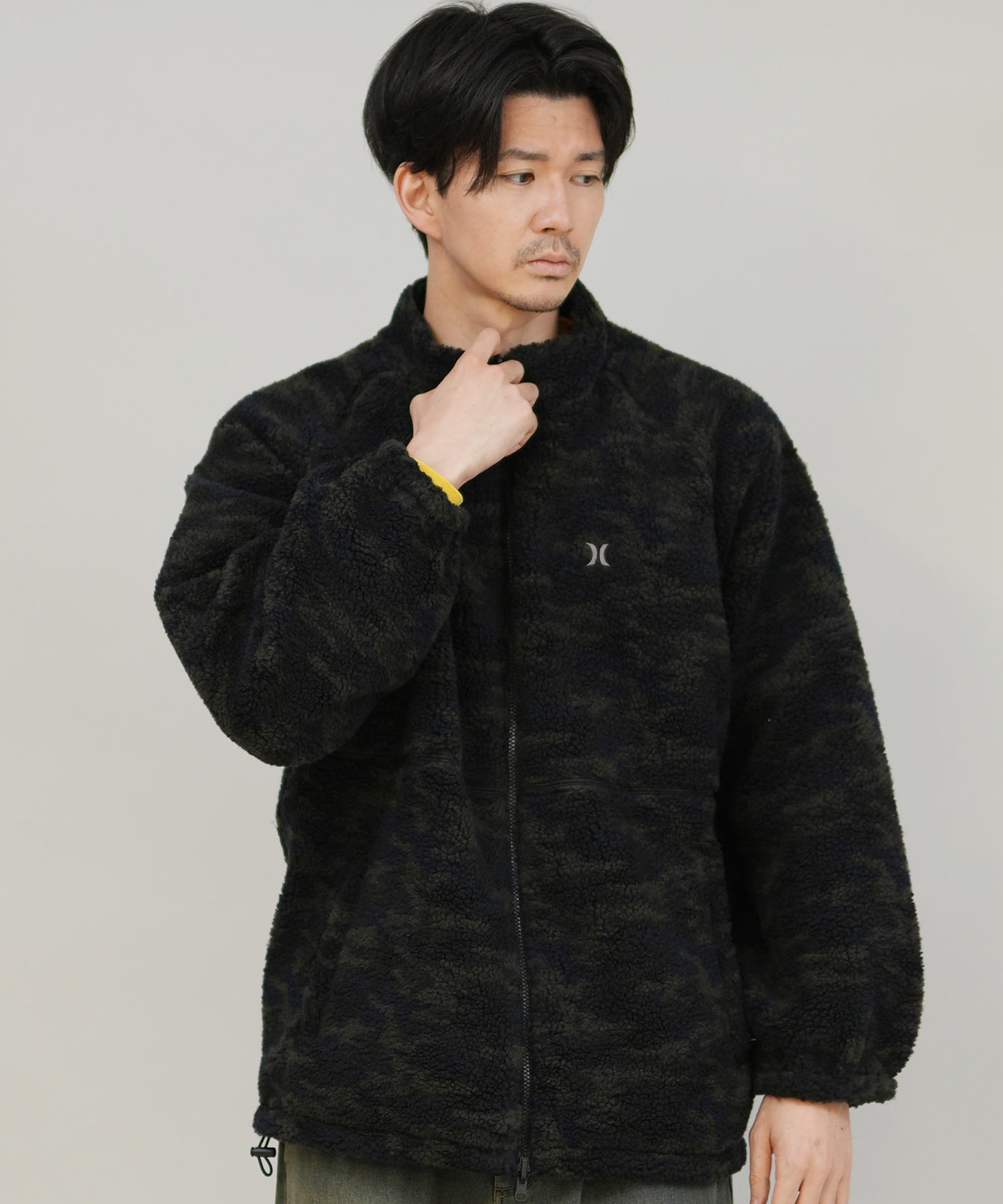 Hurley ハーレー ジャケット メンズ リバーシブル ボア オーバーサイズ