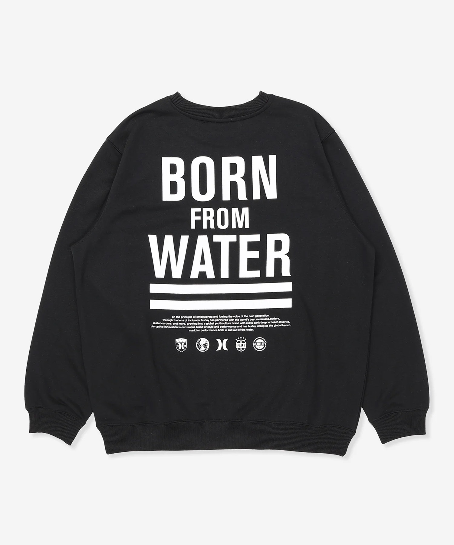 Hurley ハーレー トレーナー スウェット メンズ クルーネック バック 