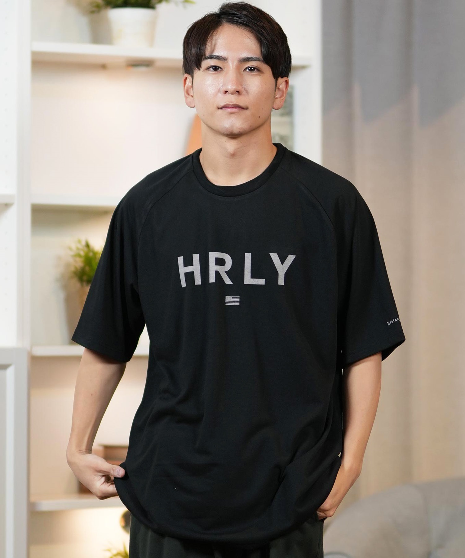 Hurley ハーレー 半袖 Tシャツ メンズ フロントプリント オーバーサイズ PTM HRLY OVRSZD SS TEE MCSS251041(WHT-S)